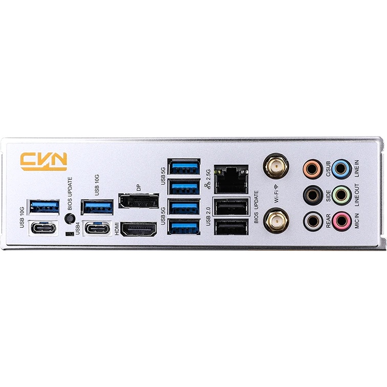 Материнская плата Colorful CVN Z890 ARK FROZEN V20, LGA 1851, Intel Z890, 4xDDR5, 5xM.2, 4xSATA, 2xP