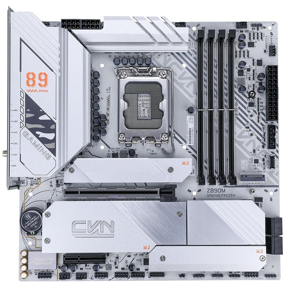 Материнская плата Colorful CVN Z890M GAMING FROZEN V20, LGA 1851, Intel Z890, 4xDDR5, 5xM.2, 4xSATA,