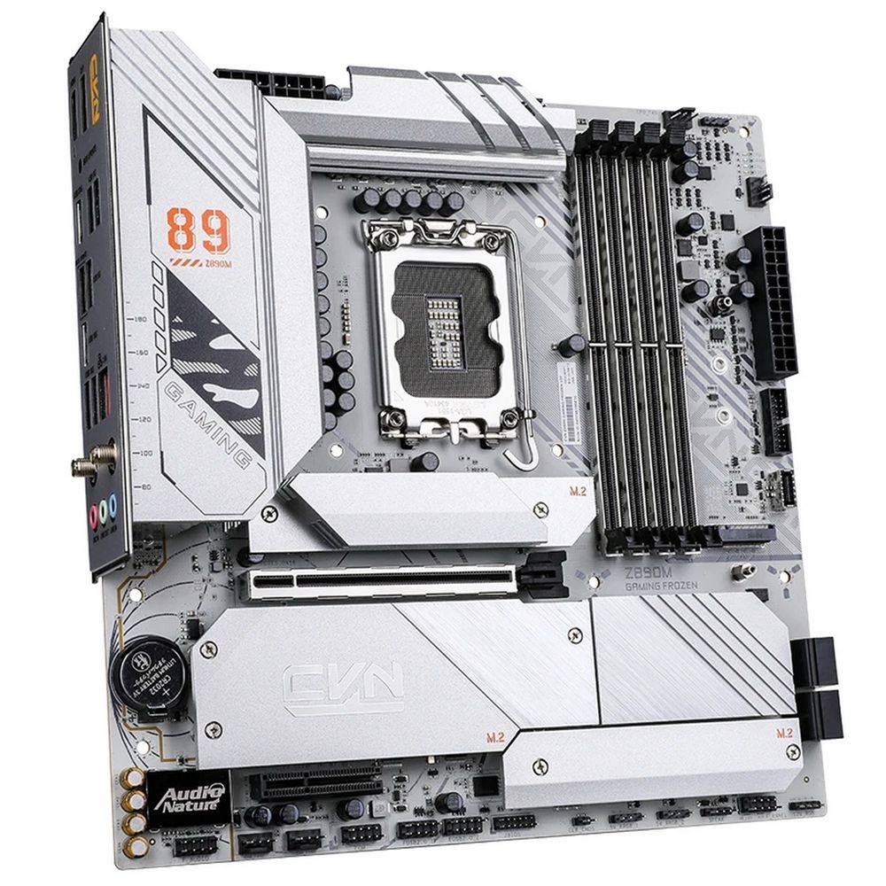 Материнская плата Colorful CVN Z890M GAMING FROZEN V20, LGA 1851, Intel Z890, 4xDDR5, 5xM.2, 4xSATA,