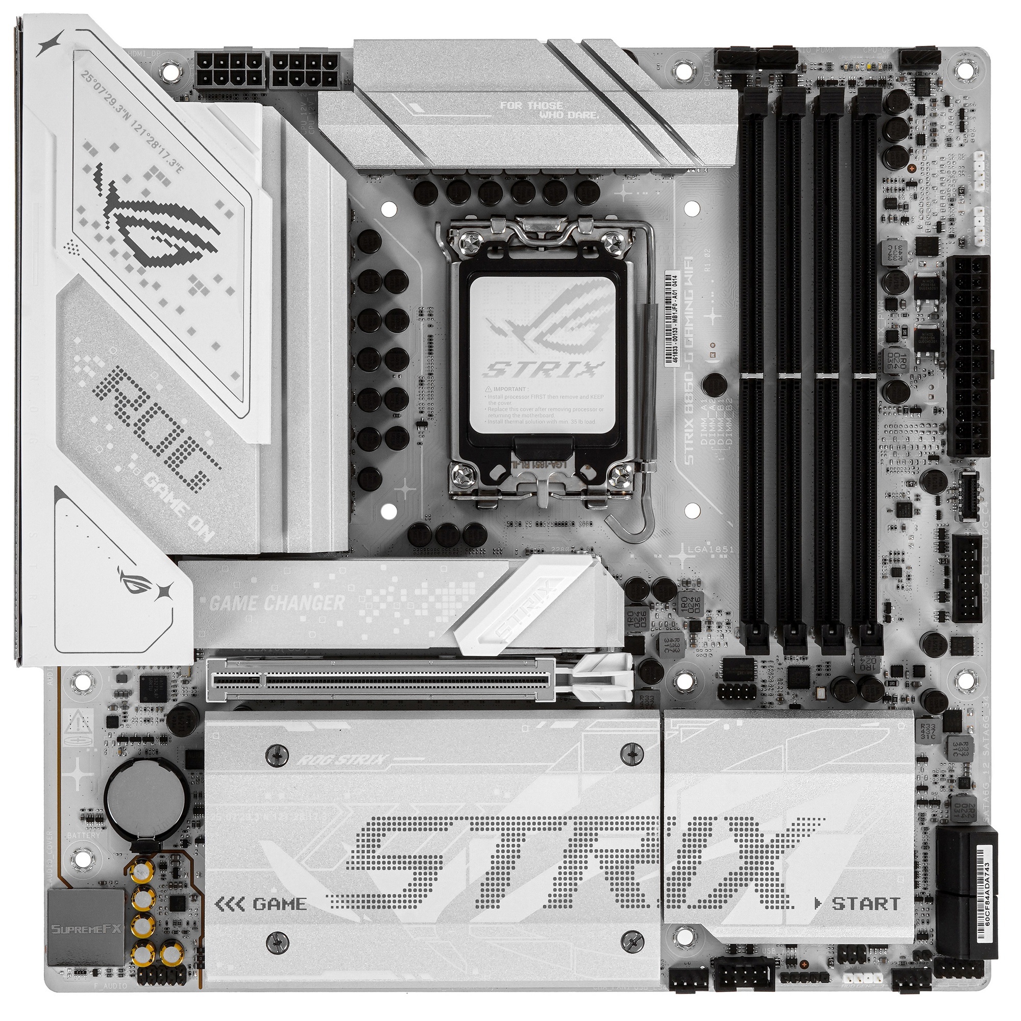 Материнская плата ASUS ROG STRIX B860-G GAMING WIFI, LGA 1851, Intel B860, 4xDDR5, 4xSATA, 4xM.2, 1x