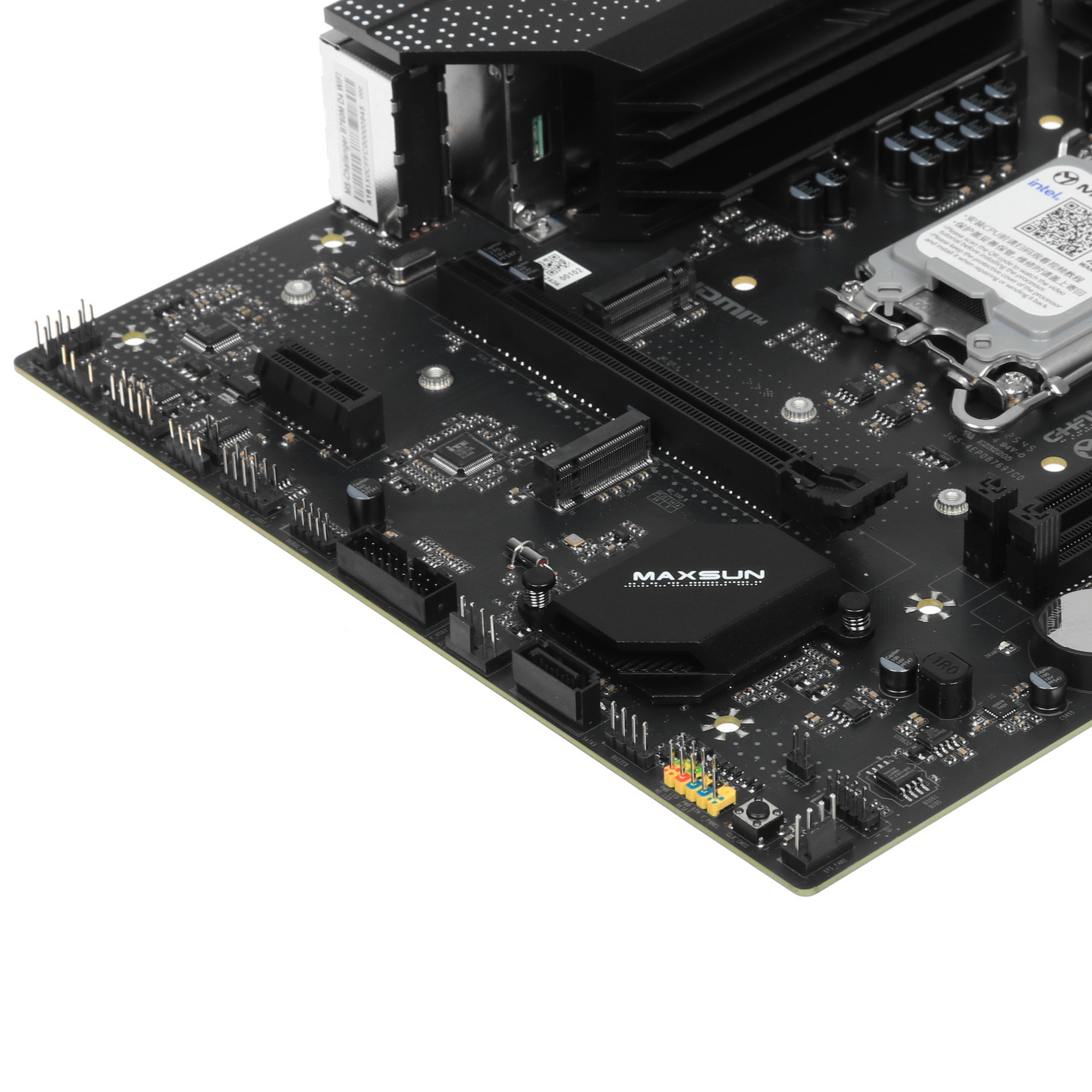Материнская плата Maxsun MS-Challenger B760M D4 WIFI (Socket 1700, mATX, 2*DDR4(64b), DP/HDMI, 3*SAT