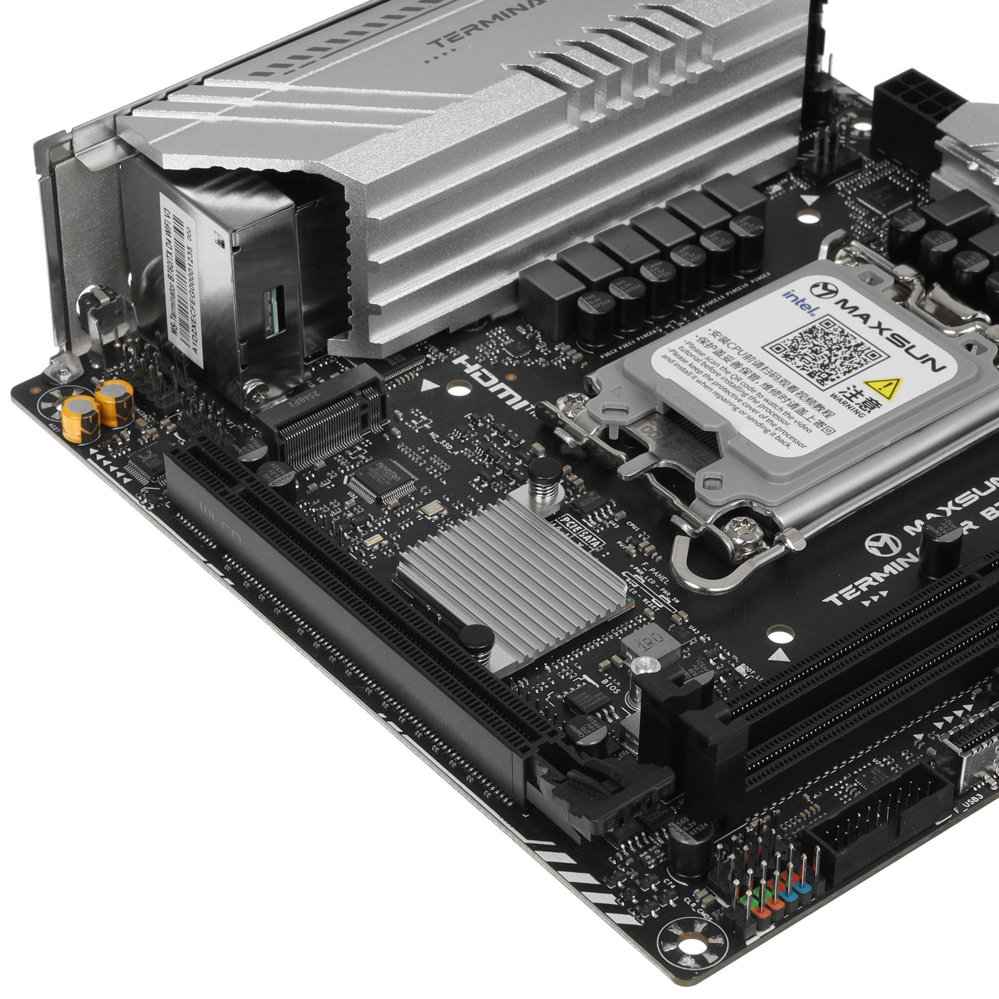 Материнская плата Maxsun MS-Terminator B760ITX D4 WIFI V3 (Socket 1700, mini-ITX, 2*DDR4(64Gb), DP/H
