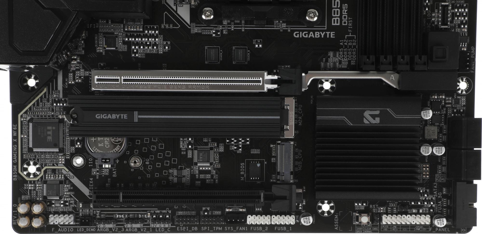 Материнская плата Gigabyte B850M GAMING X, AM5, AMD B850, 4xDDR5, 4xSATA, 2xM.2, 1xPCI-E 5.0 x16, 1x