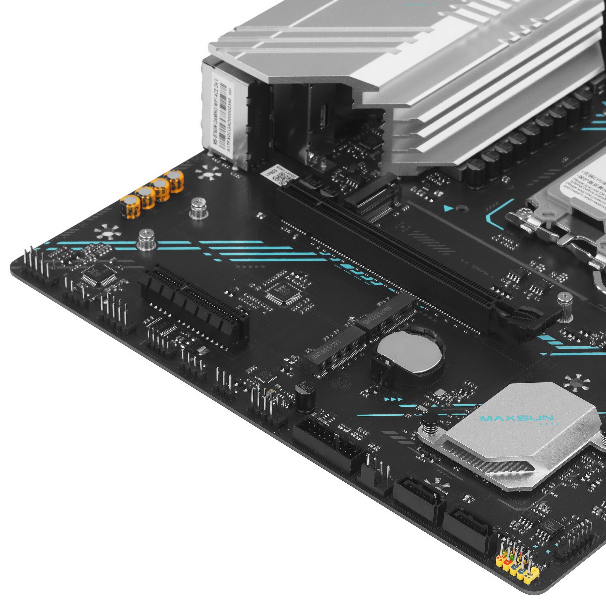 Материнская плата Maxsun MS-B760M GAMING WIFI ACE D4 II (Socket 1700, mATX, 2*DDR4(64b), DP/HDMI, 3*