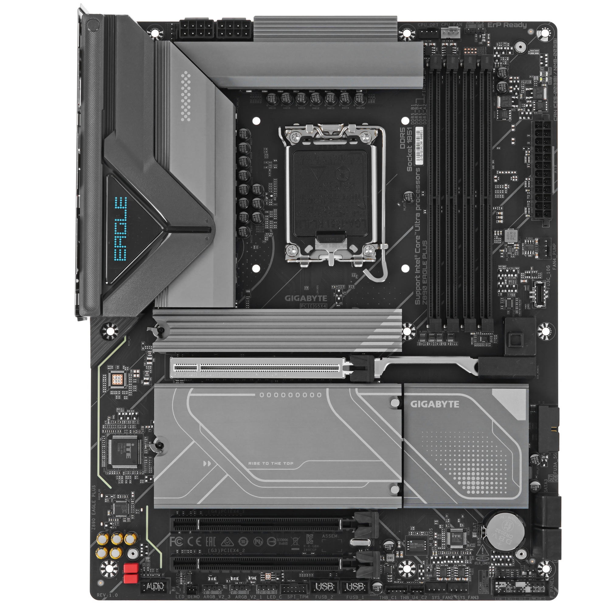Материнская плата Gigabyte Z890 EAGLE PLUS Z890, LGA1851, 4xDDR5, 3*PCI-Ex16,4*M.2,1*Type-C  2*USB3.