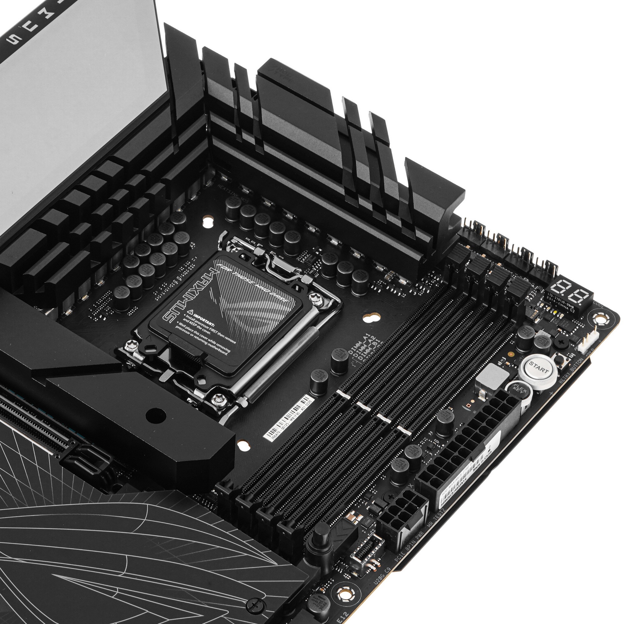 Материнская плата ASUS ROG MAXIMUS Z790 DARK HERO, LGA 1700, Intel Z790, 4xDDR5, 4xSATA, 5xM.2, 1xPC