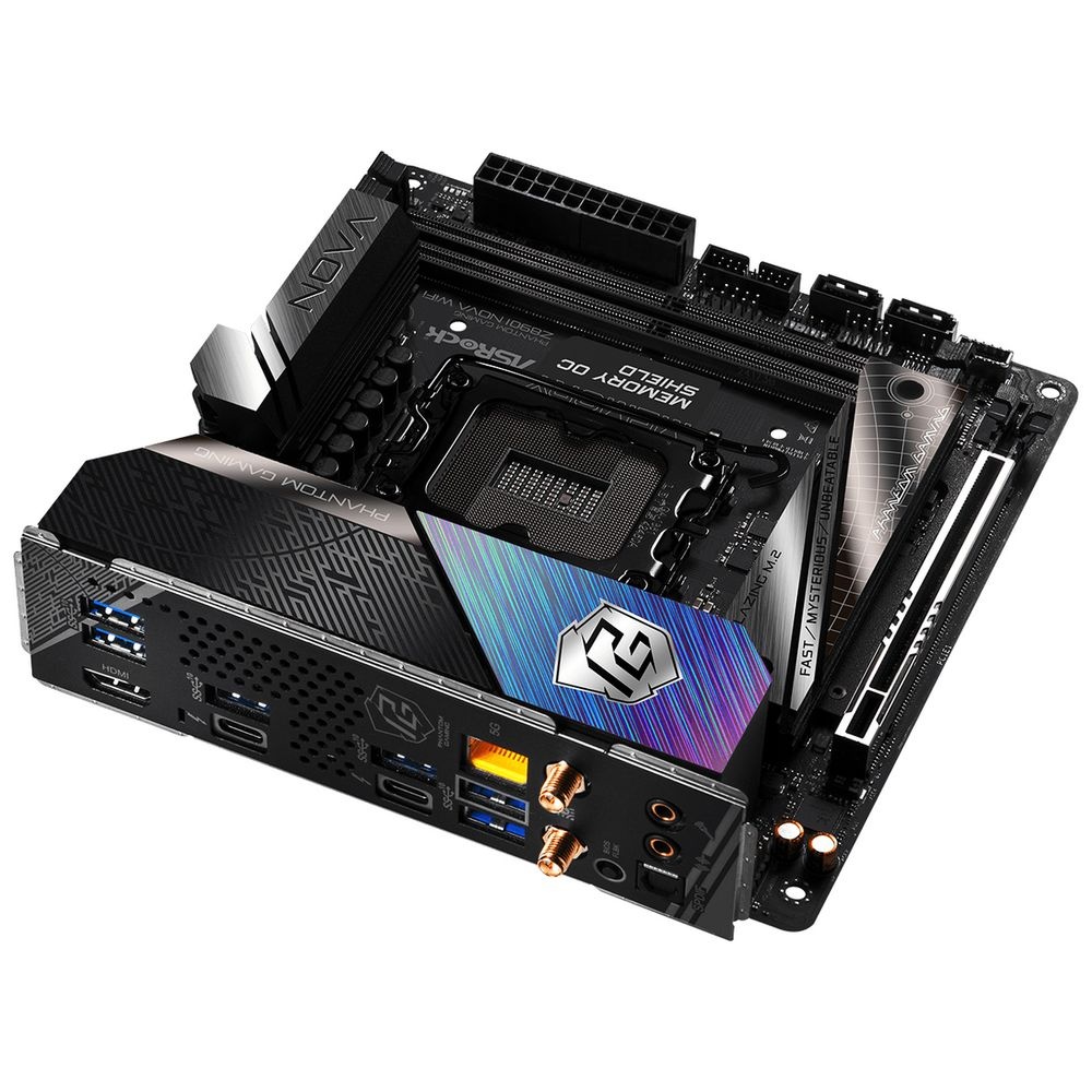 Материнская плата ASRock Z890I Nova WiFi, LGA 1851, Intel Z890, 2xDDR5, 2xSATA, 3xM.2, 1xPCIe 5.0 x1