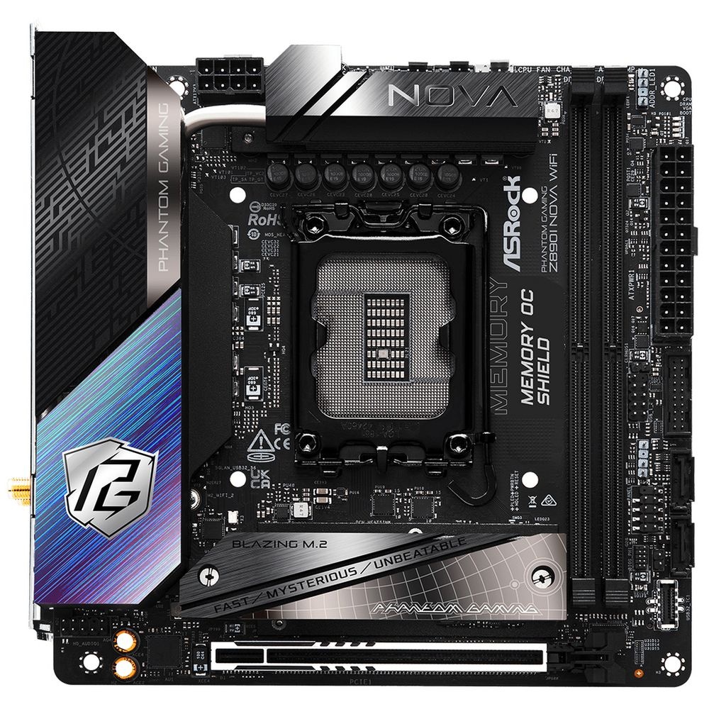Материнская плата ASRock Z890I Nova WiFi, LGA 1851, Intel Z890, 2xDDR5, 2xSATA, 3xM.2, 1xPCIe 5.0 x1