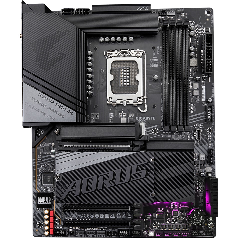 Материнская плата Gigabyte Z790 AORUS ELITE X WIFI7, LGA 1700, Intel Z790, 4xDDR5, 6xSATA, 4xM.2, 1x