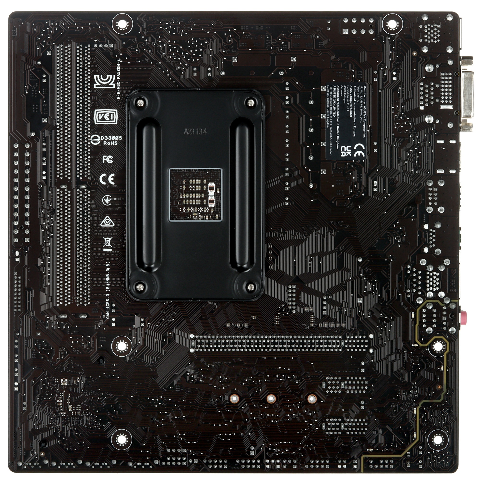 Материнская плата ASUS PRIME A520M-E/CSM, AM4, AMD A520, 2xDDR4, 4xSATA, 1xM.2, 1xPCIe 3.0 x16, 2xPC