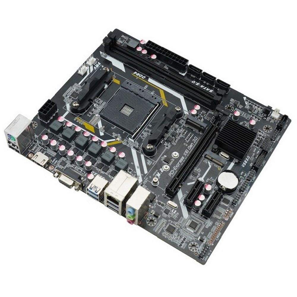 Материнская плата AFOX A520D4-MA5-V2, AM4, AMD A520, 2xDDR4, 4xSATA, 1xM.2, 1xPCIe 3.0 x16, 2xPCIe x