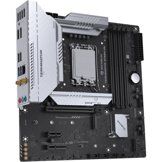 Материнская плата Maxsun Terminator B760M D5 WIFI, LGA 1700, Intel B760, 4xDDR5, 4xSATA, 3xM.2, 1xPC