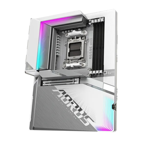Материнская плата Gigabyte B650E AORUS STEALTH ICE, AM5, AMD B650E, 4xDDR5, 4xSATA, 3xM.2, 1xPCI-E 5