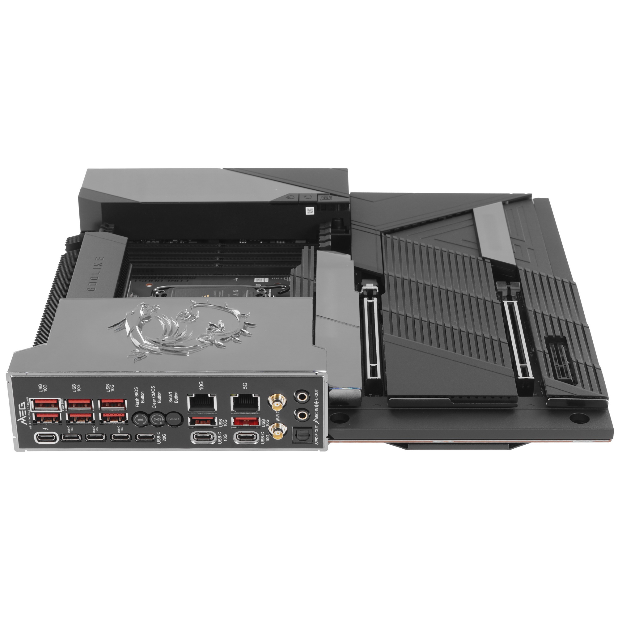 Материнская плата MSI MEG Z890 GODLIKE Z890, LGA1851, 4*DDR5, 2*PCIEx16, 1*PCIEx4, 8*M.2, 7*TypeC, 8