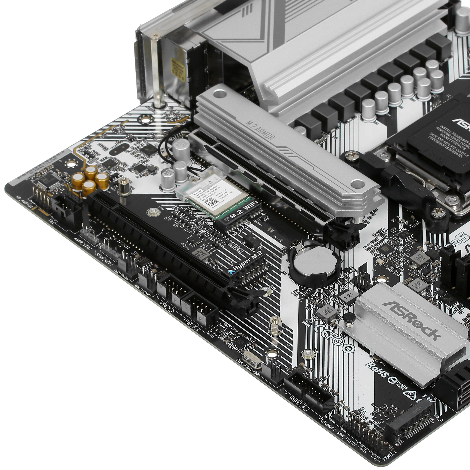 Материнская плата ASRock B650M PRO RS WIFI, Socket AM5, AMD B650, 4xDDR5-5200, HDMI+DP, 2xPCI-Ex16,