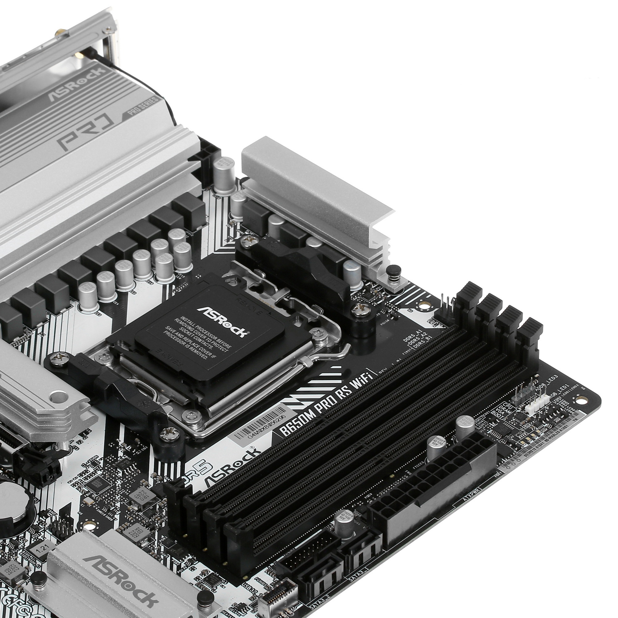Материнская плата ASRock B650M PRO RS WIFI, Socket AM5, AMD B650, 4xDDR5-5200, HDMI+DP, 2xPCI-Ex16,