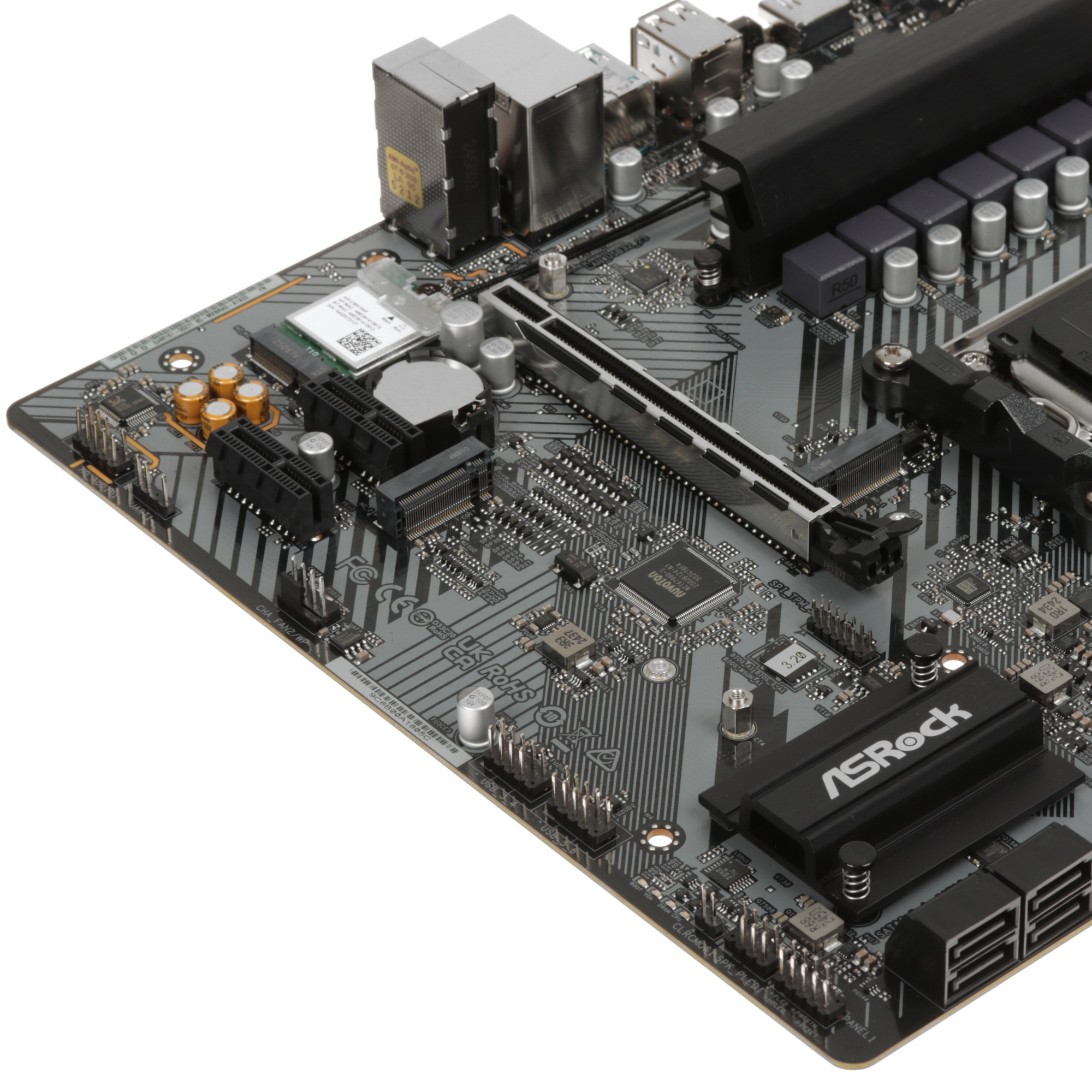 Материнская плата ASROCK B650M-H/M.2+WIFI, AM5, B650, 2*DDR5, 4*SATA, 2*M.2, 3*USB 3.2, 2*USB 2.0, T