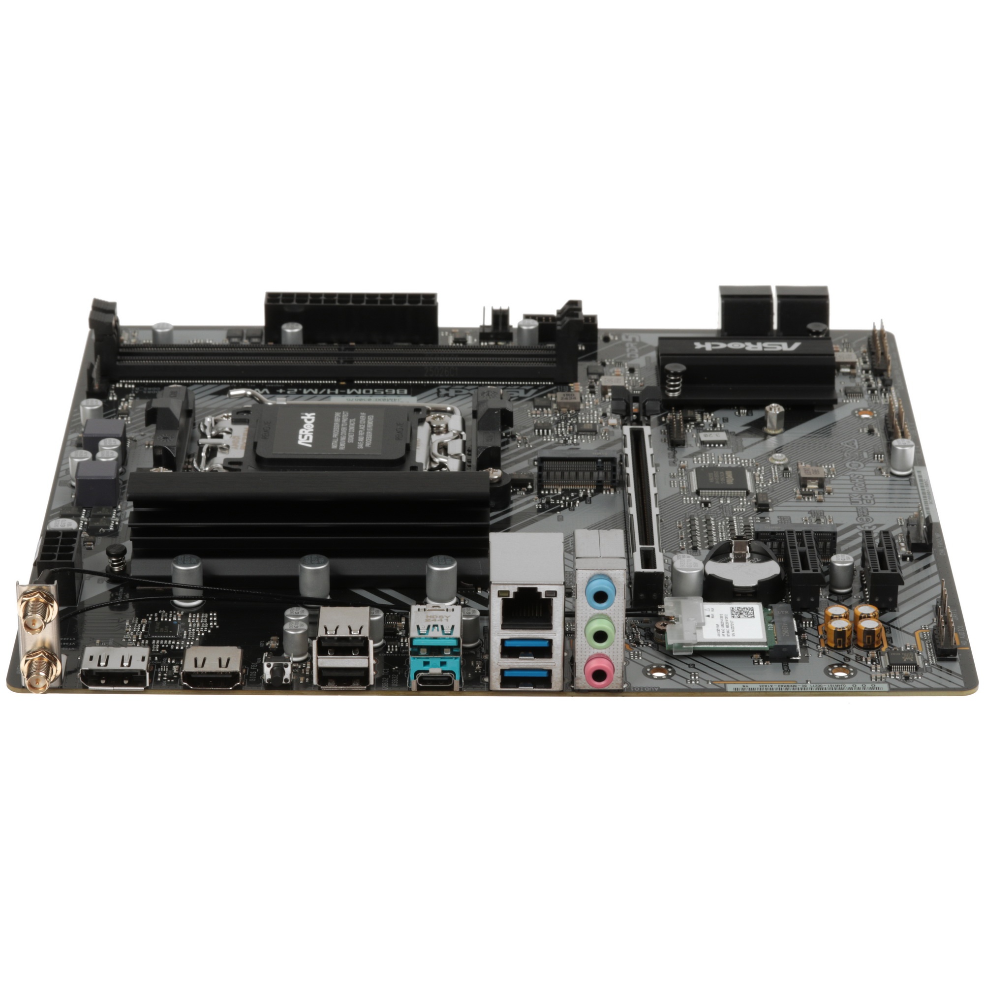 Материнская плата ASROCK B650M-H/M.2+WIFI, AM5, B650, 2*DDR5, 4*SATA, 2*M.2, 3*USB 3.2, 2*USB 2.0, T