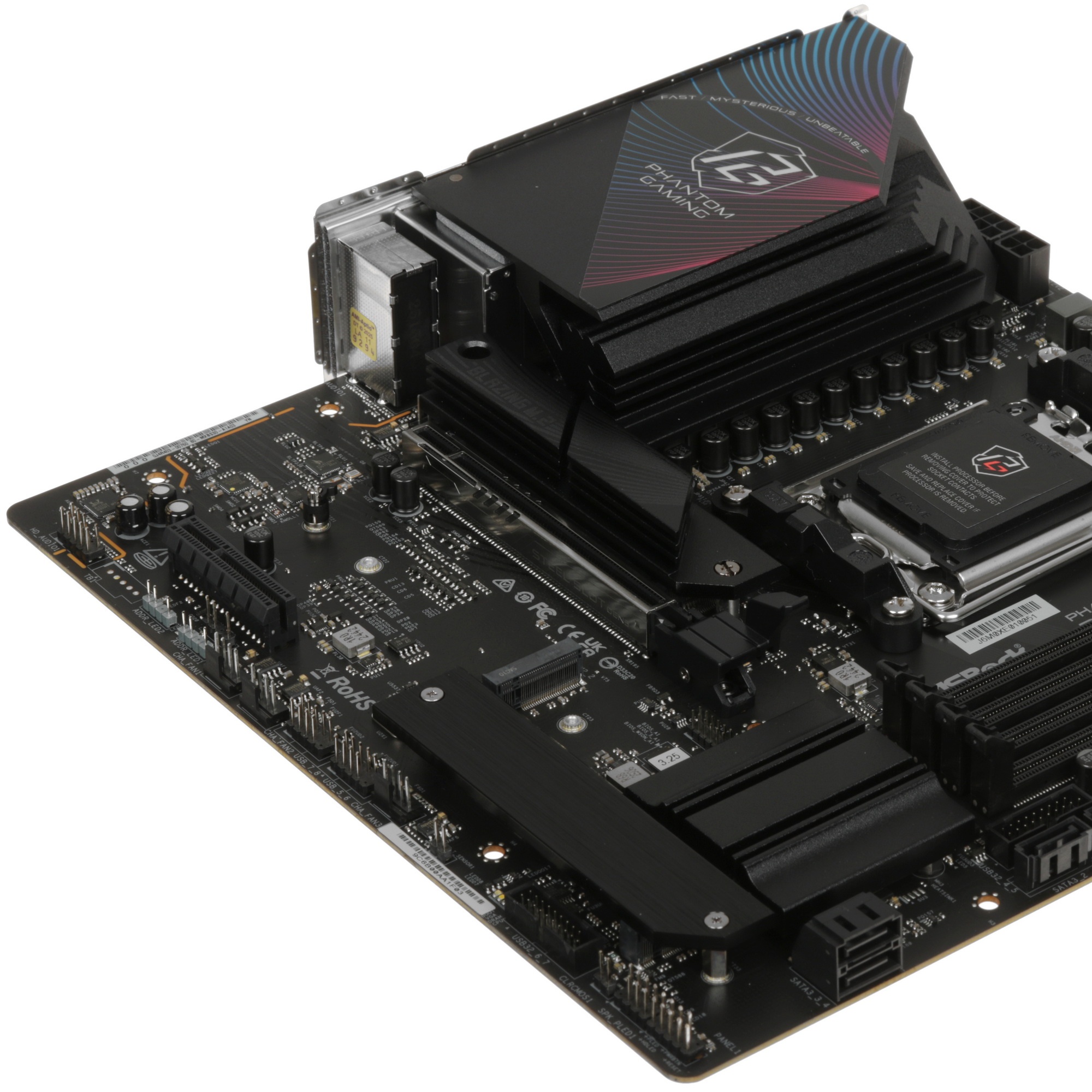 Материнская плата ASROCK B850M RIPTIDE WIFI, AM5, B850, 4*DDR5, 4*SATA, 3*M.2, 4*USB 2.0, 3*USB 3.2,