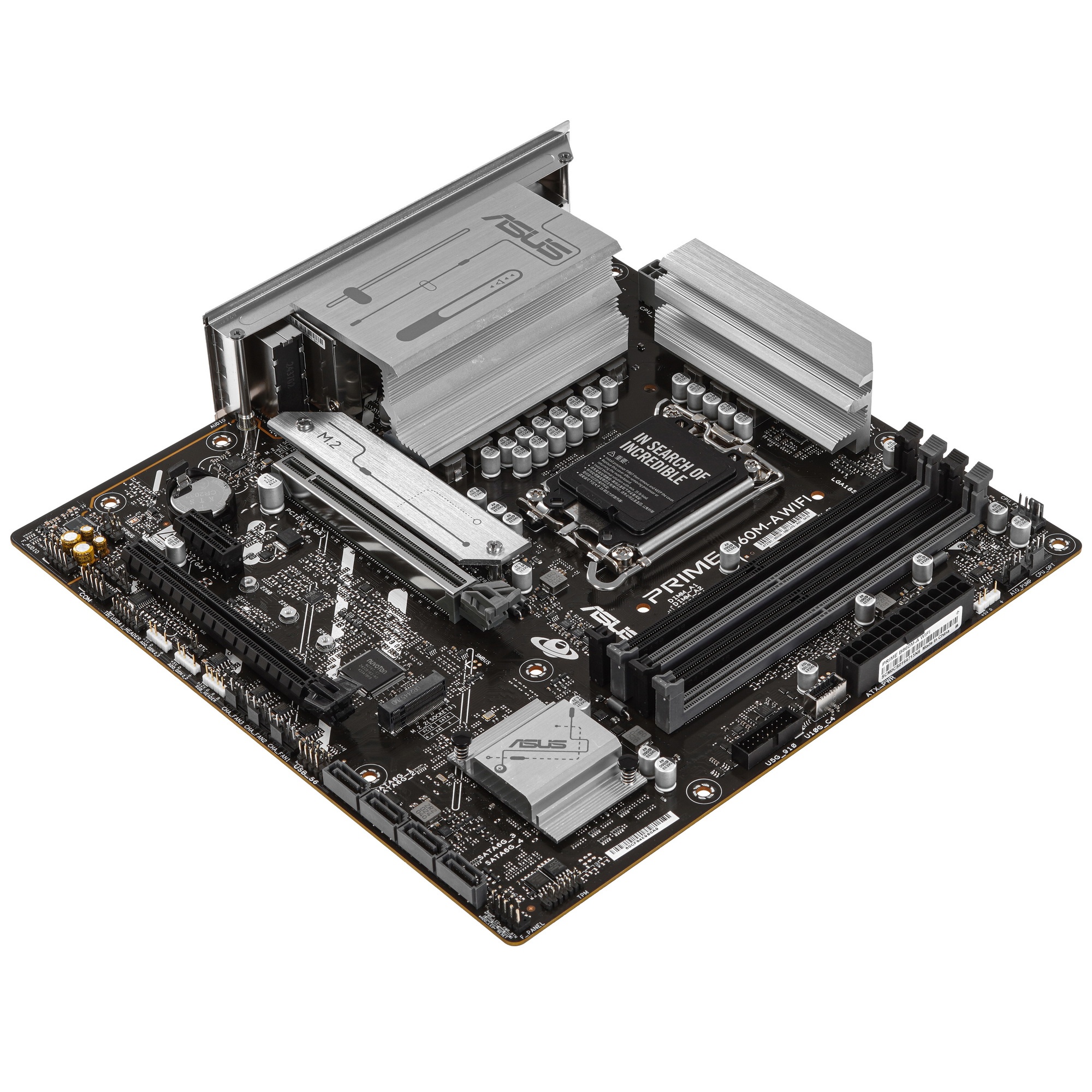 Материнская плата ASUS PRIME B860M-A WIFI, LGA 1851, Intel B860, 4xDDR5, 4xSATA, 2xM.2, 1xPCIe 5.0 x