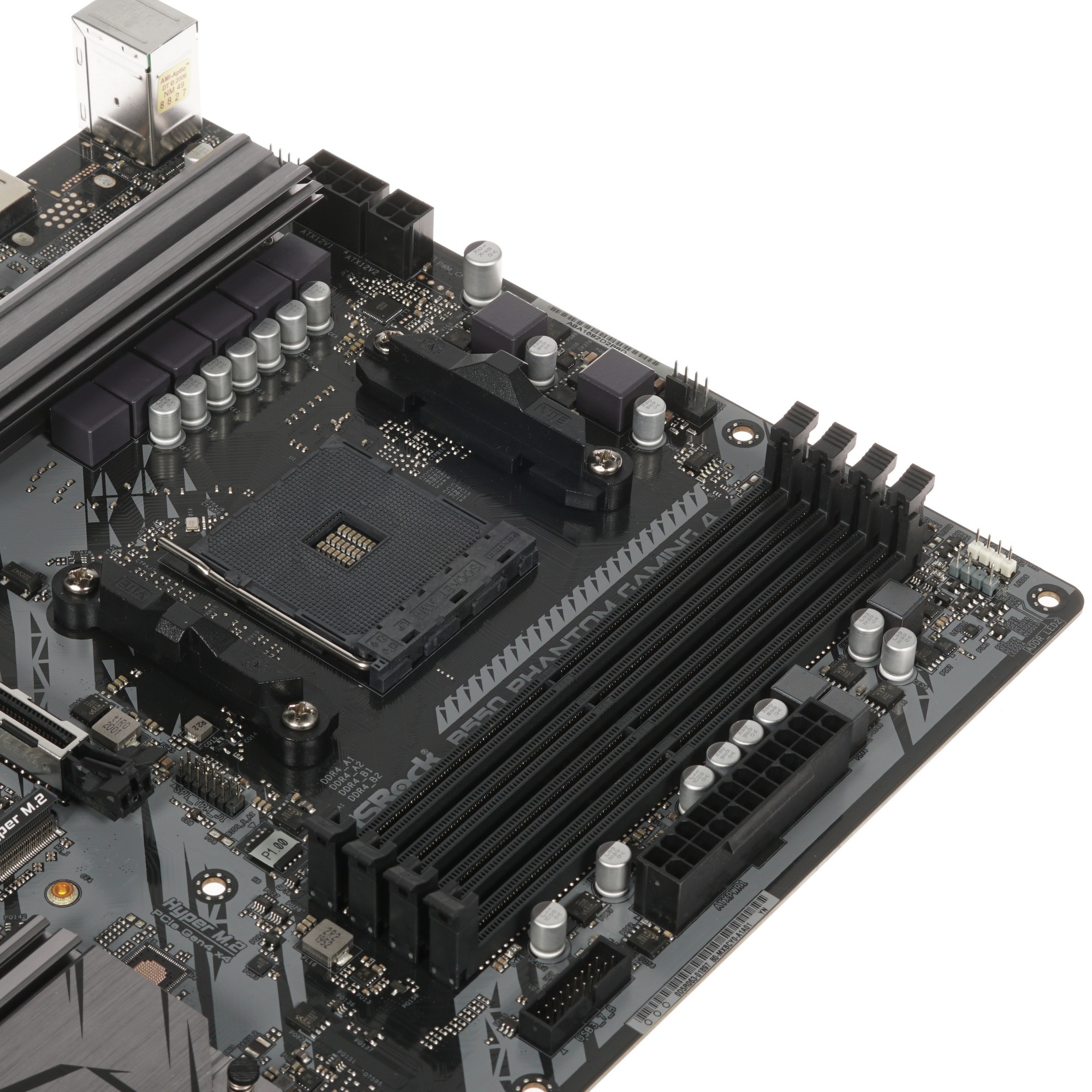Материнская плата ASRock B550 Phantom Gaming 4, AM4, AMD B550, 4xDDR4, 6xSATA, 2xM.2, 1xPCI-E 3.0 x1
