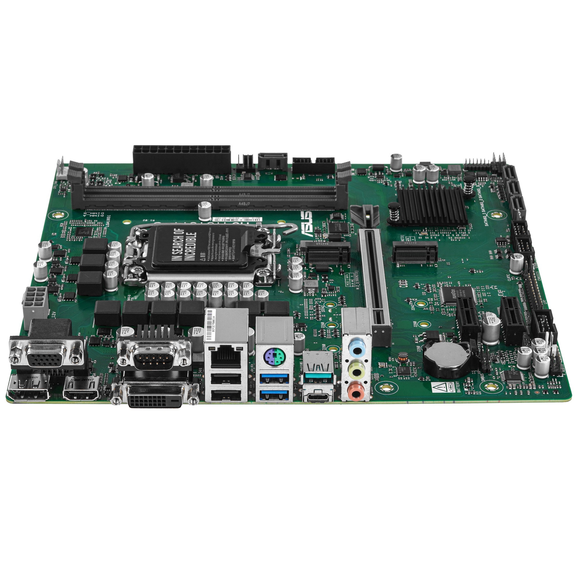 Материнская плата ASUS PRO H810M-C-CSM LGA1851 mATX 2xDDR5 PCIEx16 2xPCIEx1 2xM.2 USB-C DP HDMI DVI