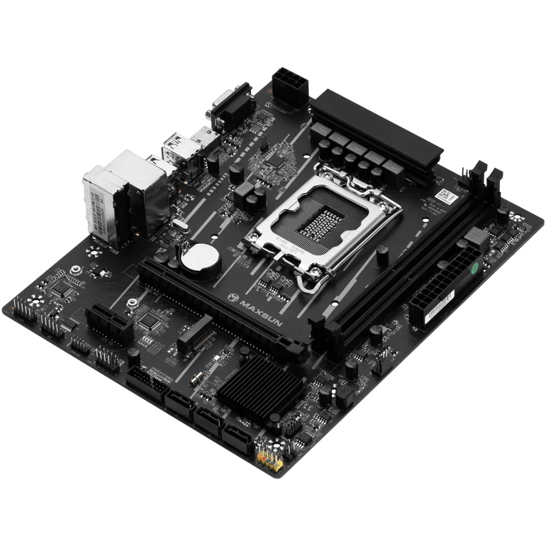 Материнская плата Maxsun MS-Challenger H610M-D, LGA 1700, Intel H610, 2xDDR4, 3xSATA, 1xM.2, 1xPCIe