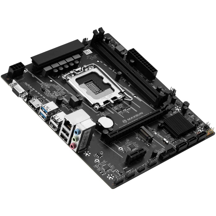 Материнская плата Maxsun MS-Challenger H610M-D, LGA 1700, Intel H610, 2xDDR4, 3xSATA, 1xM.2, 1xPCIe