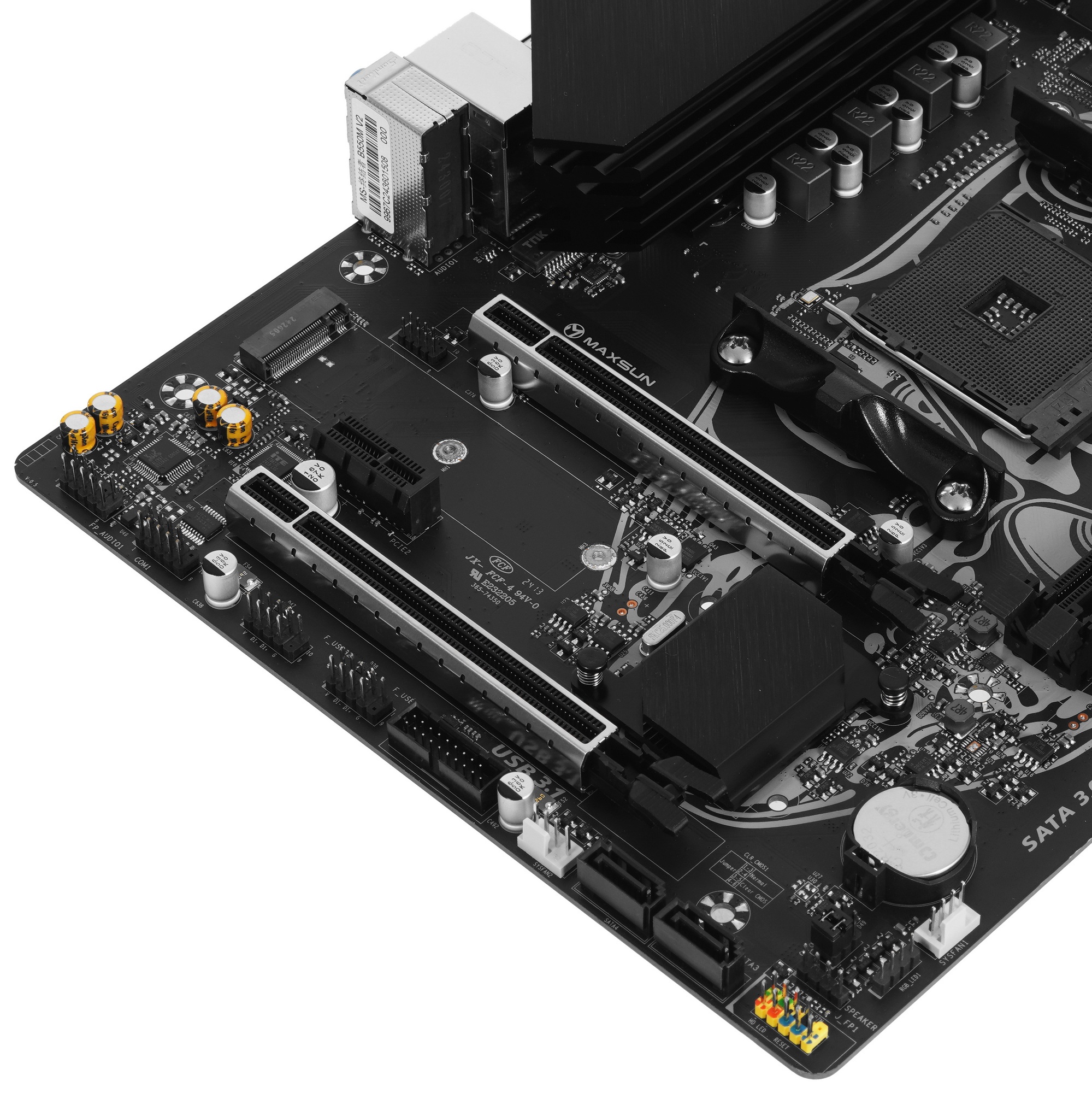 Материнская плата Maxsun Terminator B550M, AM4, AMD B550, 2xDDR4, 4xSATA, 1xM.2, 1xPCI-E 4.0 x16, 1x