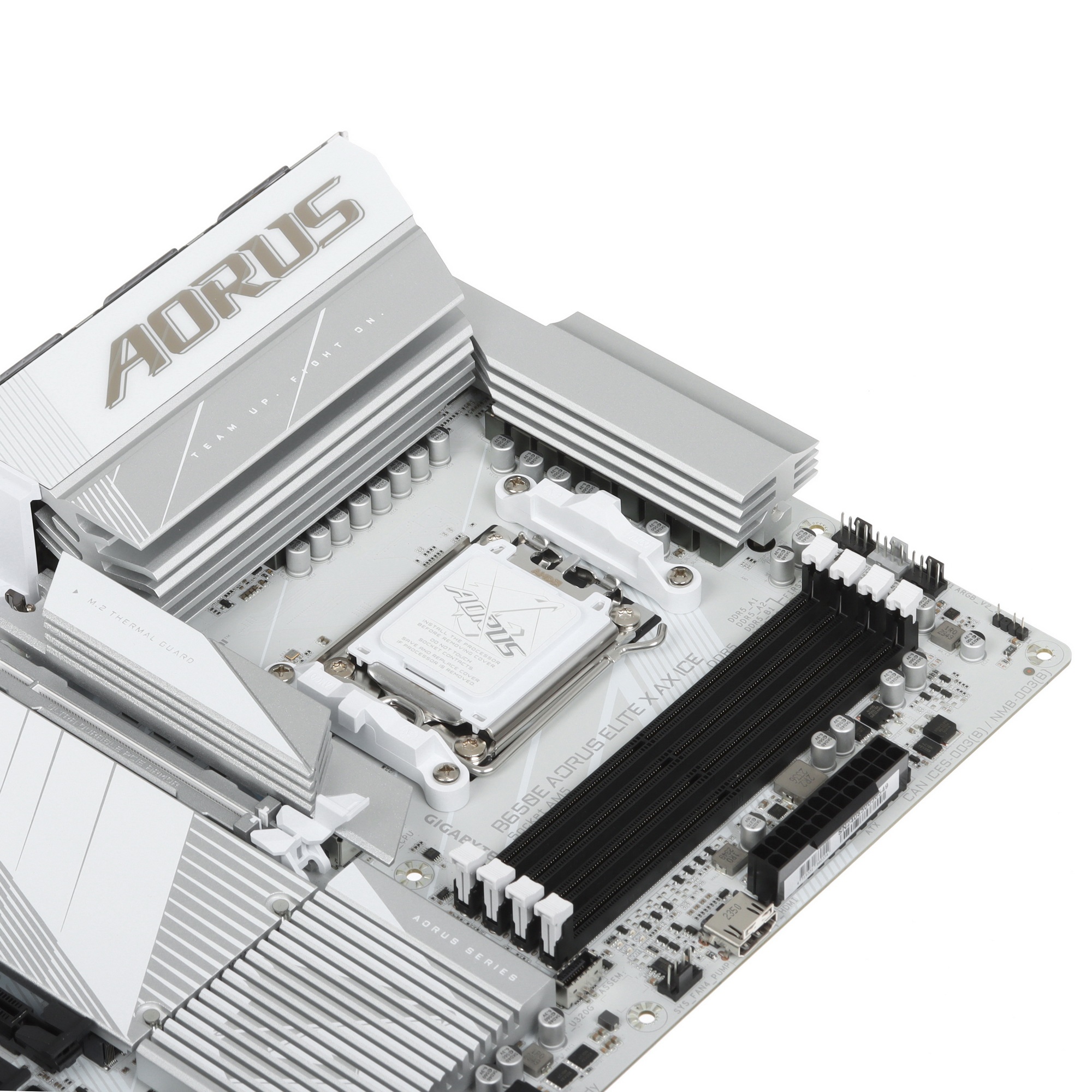 Материнская плата Gigabyte B650E AORUS ELITE X AX ICE, AM5, AMD B650, 4xDDR5, 4xSATA, 3xM.2, 1xPCI-E