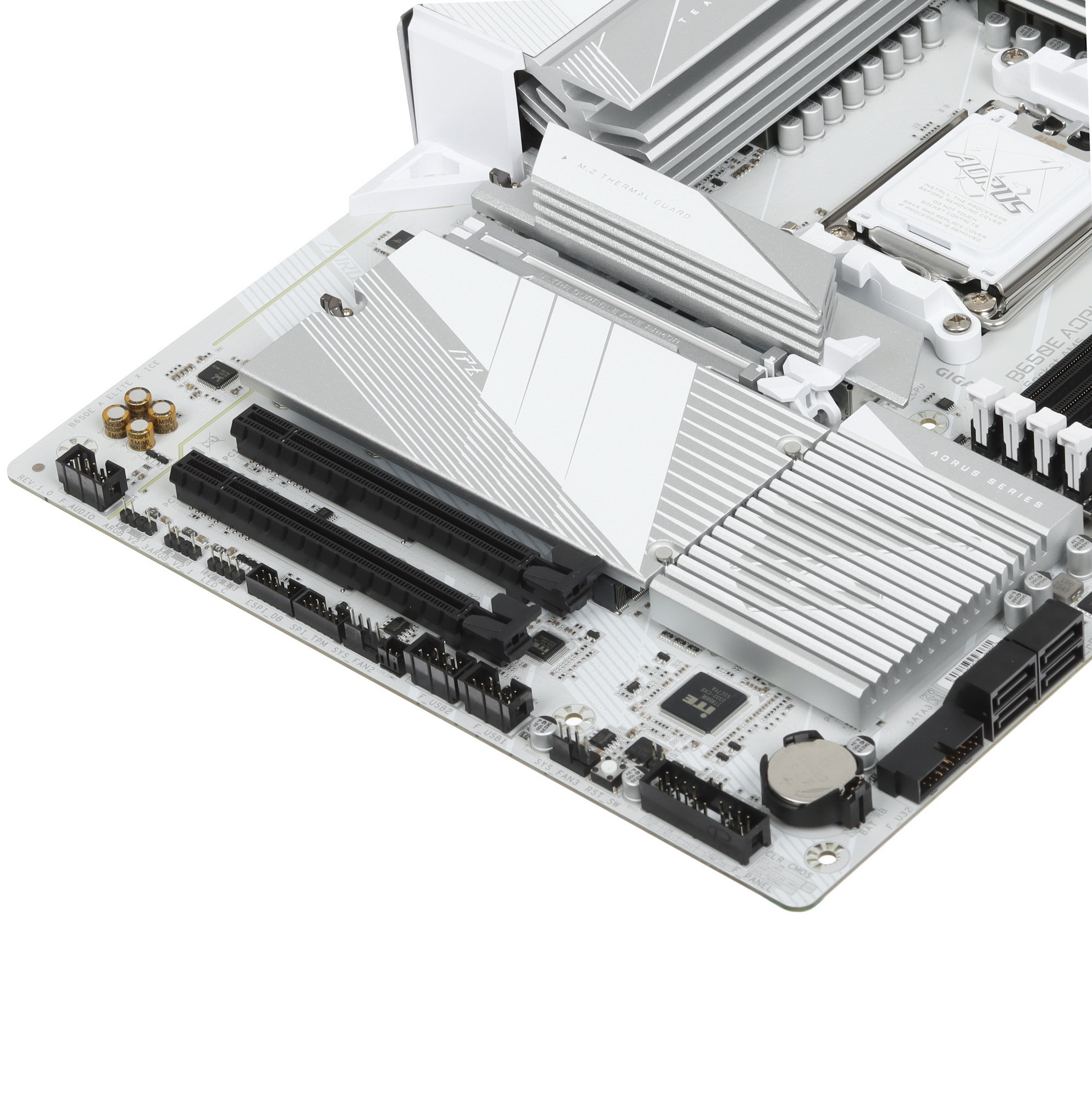 Материнская плата Gigabyte B650E AORUS ELITE X AX ICE, AM5, AMD B650, 4xDDR5, 4xSATA, 3xM.2, 1xPCI-E
