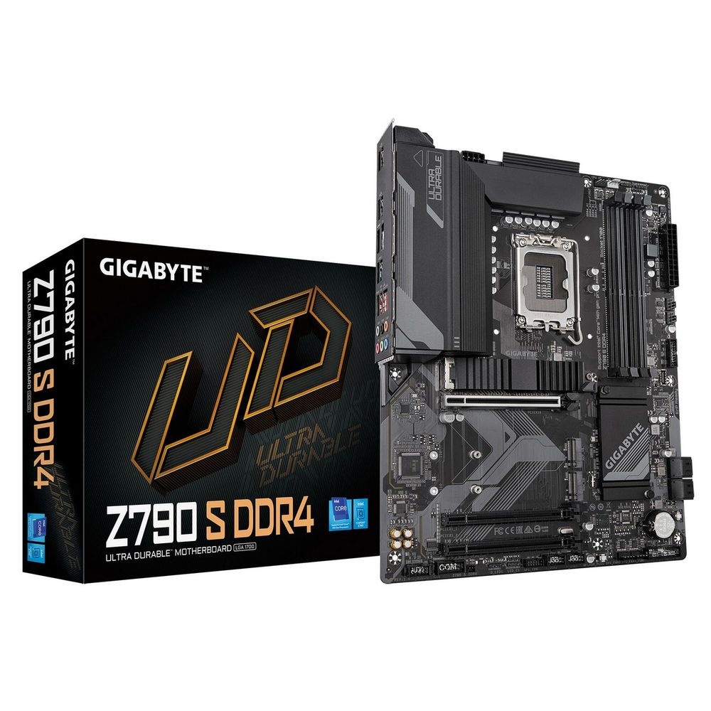 Материнская плата Gigabyte Z790 S DDR4, LGA 1700, Intel Z790, 4xDDR4, 4xSATA, 3xM.2, 1xPCIe 4.0 x16,