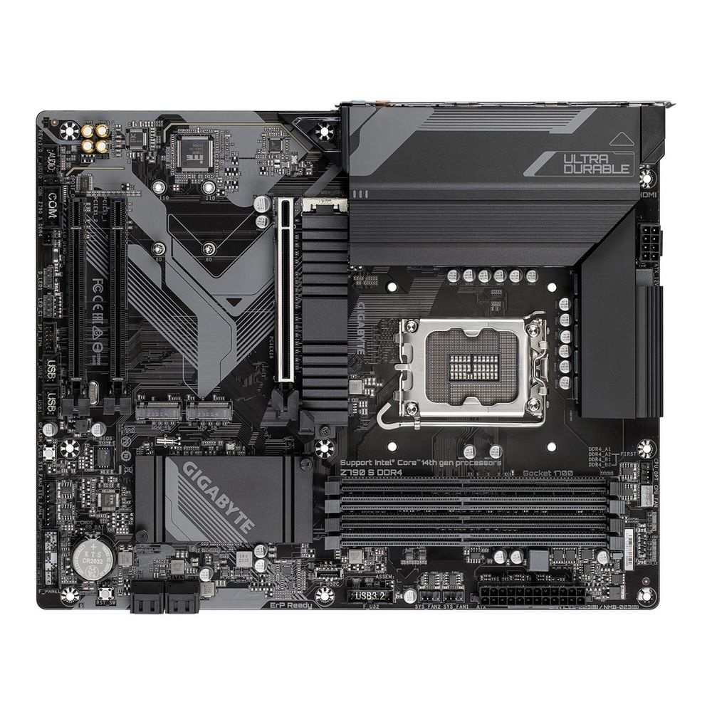 Материнская плата Gigabyte Z790 S DDR4, LGA 1700, Intel Z790, 4xDDR4, 4xSATA, 3xM.2, 1xPCIe 4.0 x16,