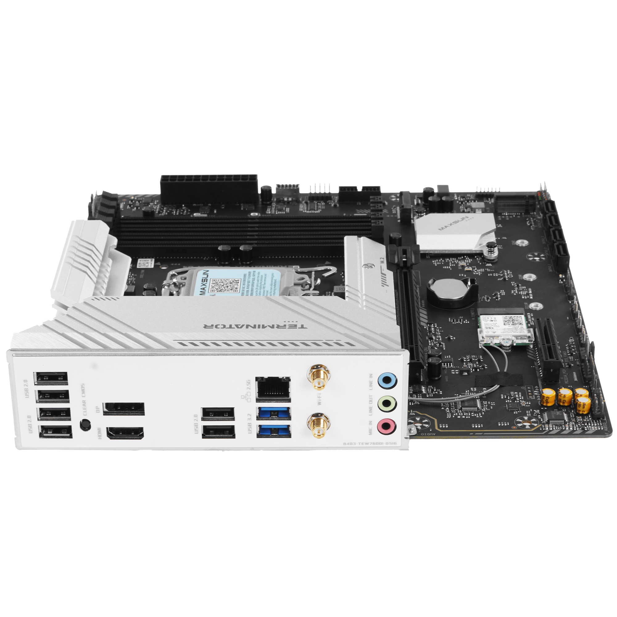 Материнская плата Maxsun Terminator B760M D4 WIFI6E, LGA 1700, Intel B760, 4xDDR4, 4xSATA, 3xM.2, 1x