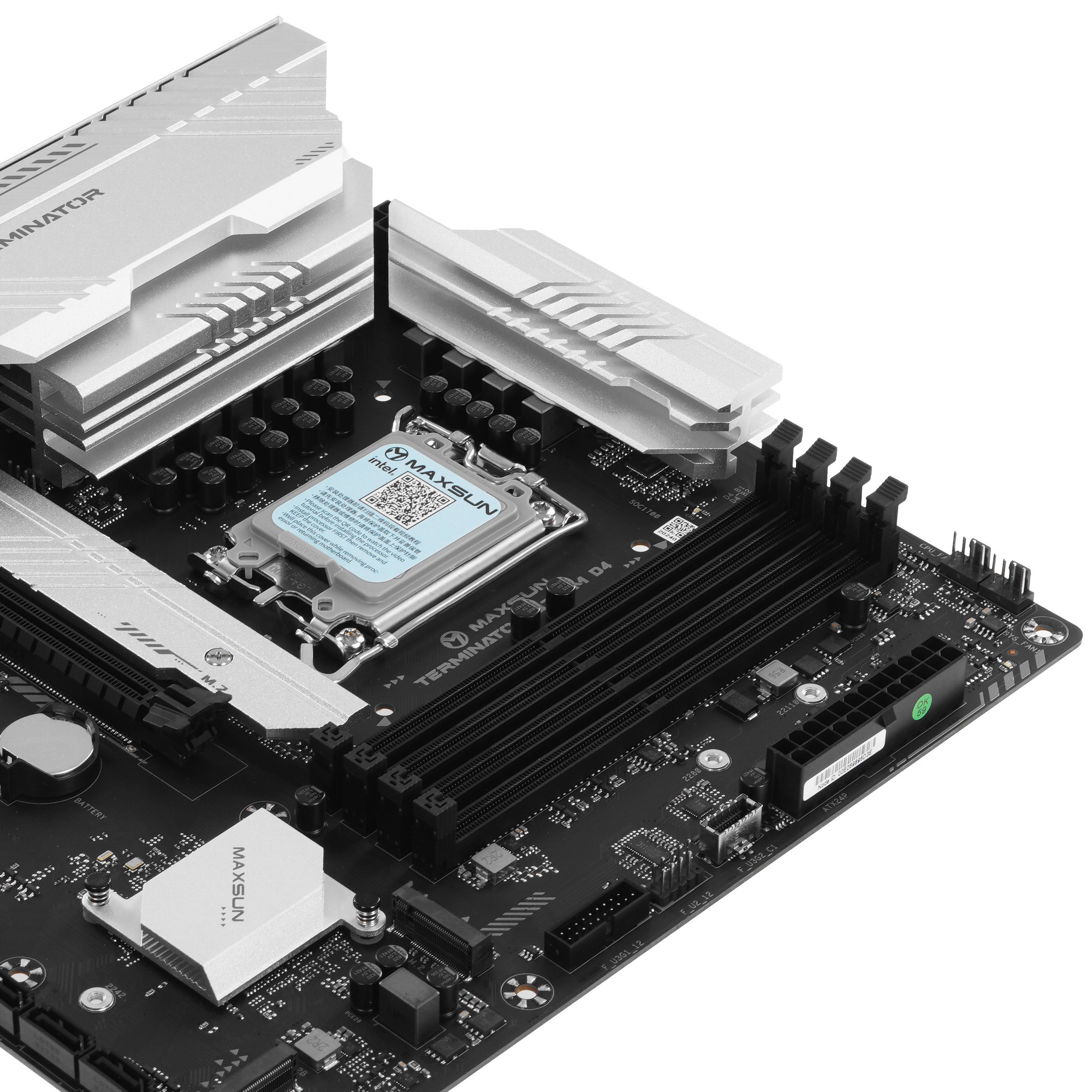 Материнская плата Maxsun Terminator B760M D4 WIFI6E, LGA 1700, Intel B760, 4xDDR4, 4xSATA, 3xM.2, 1x
