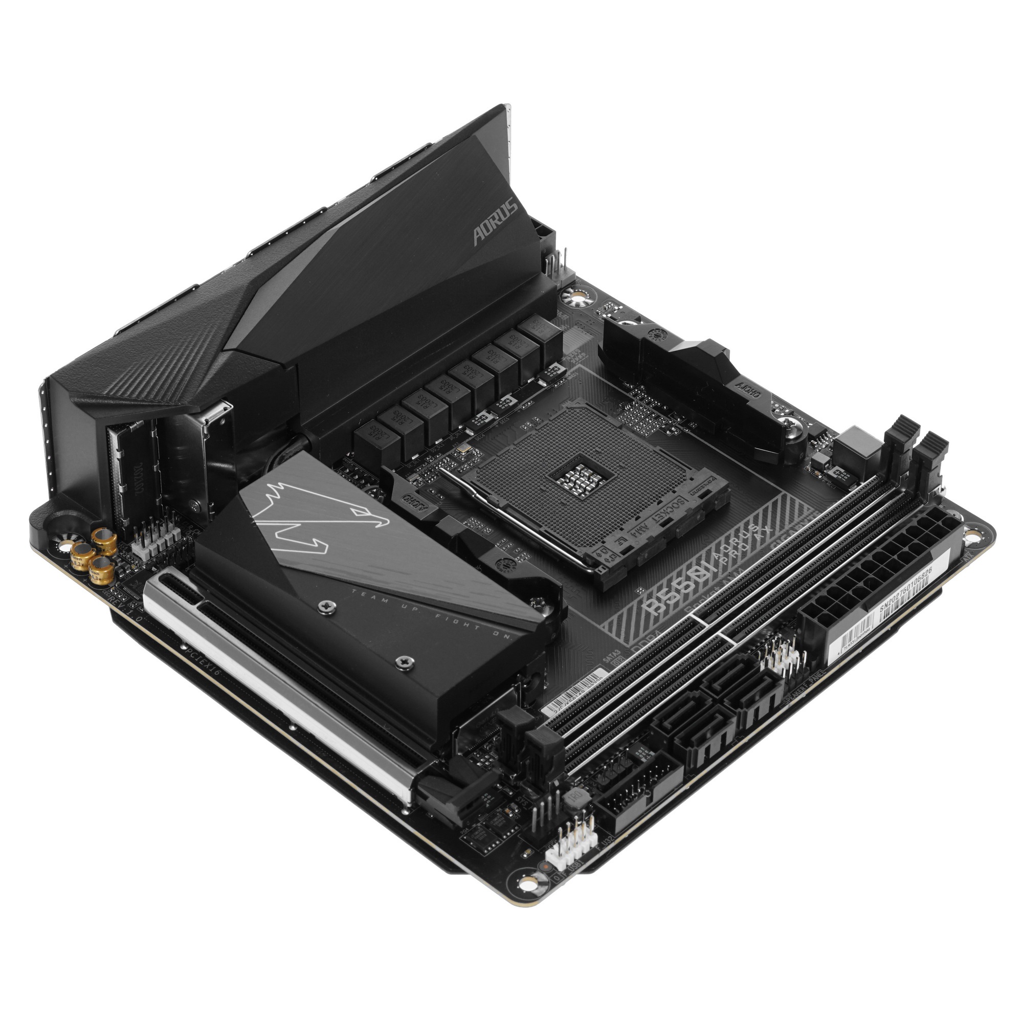 Материнская плата Gigabyte B550I AORUS PRO AX, AM4, AMD B550, 2xDDR4, 4xSATA, 2xM.2, 1xPCIe 4.0 x16,