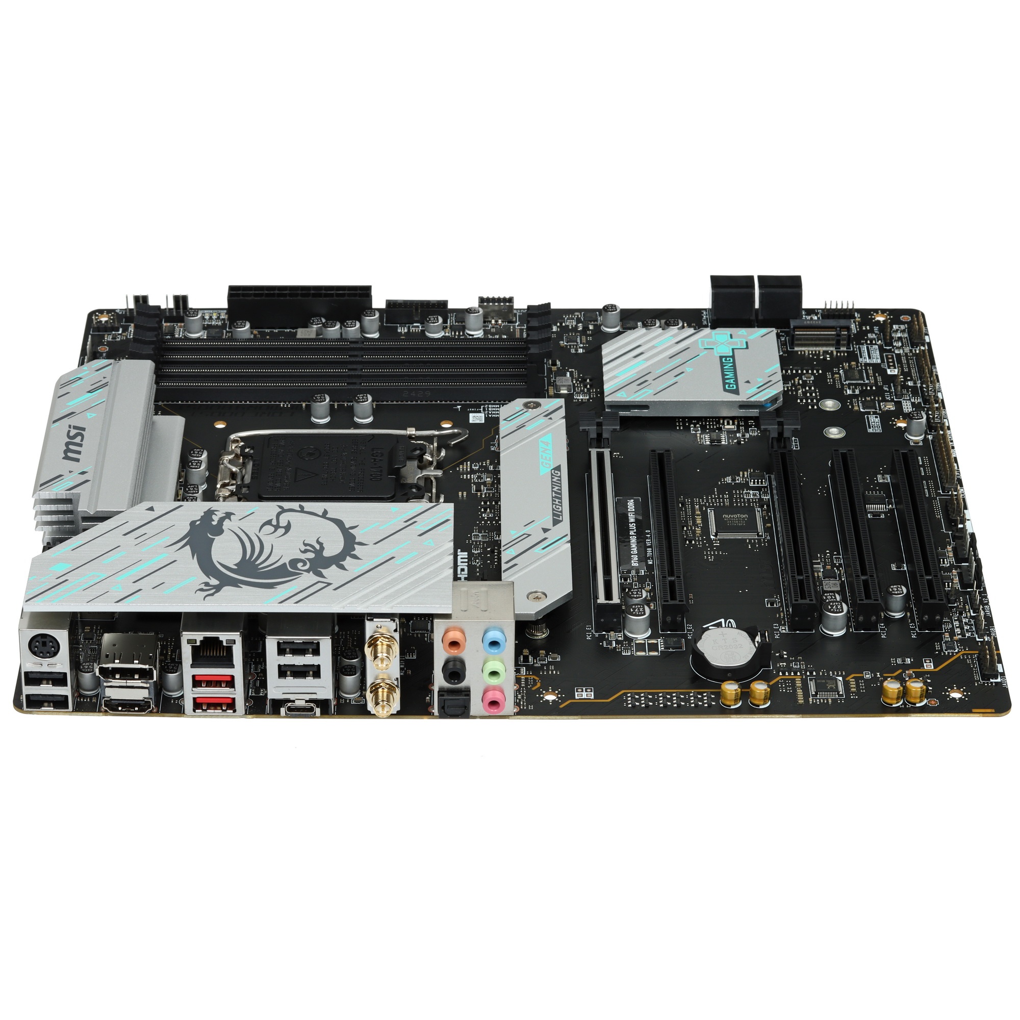Материнская плата MSI B760 GAMING PLUS WIFI DDR4, LGA 1700, Intel B760, 4xDDR4, 4xSATA, 2xM.2, 1xPCI