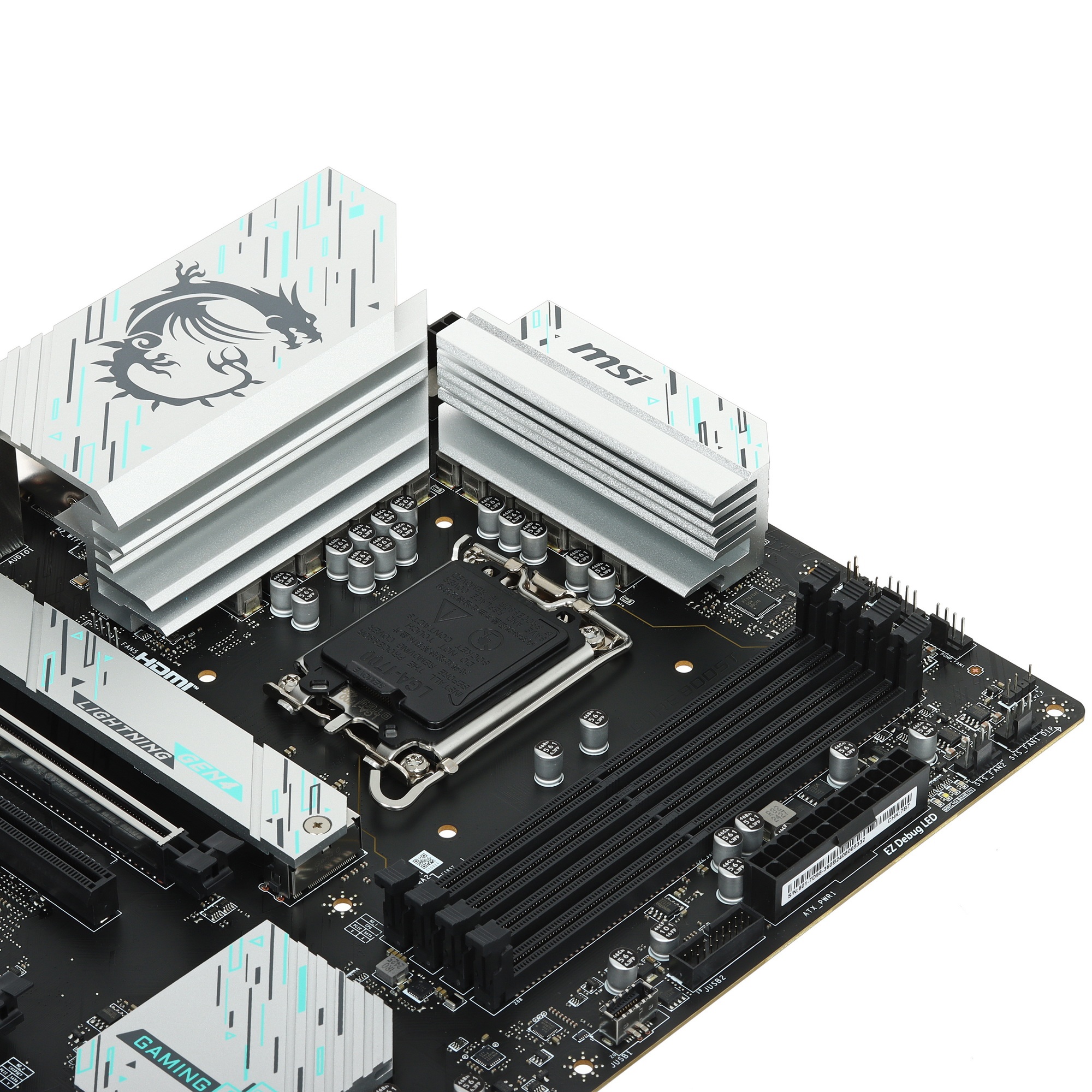 Материнская плата MSI B760 GAMING PLUS WIFI DDR4, LGA 1700, Intel B760, 4xDDR4, 4xSATA, 2xM.2, 1xPCI