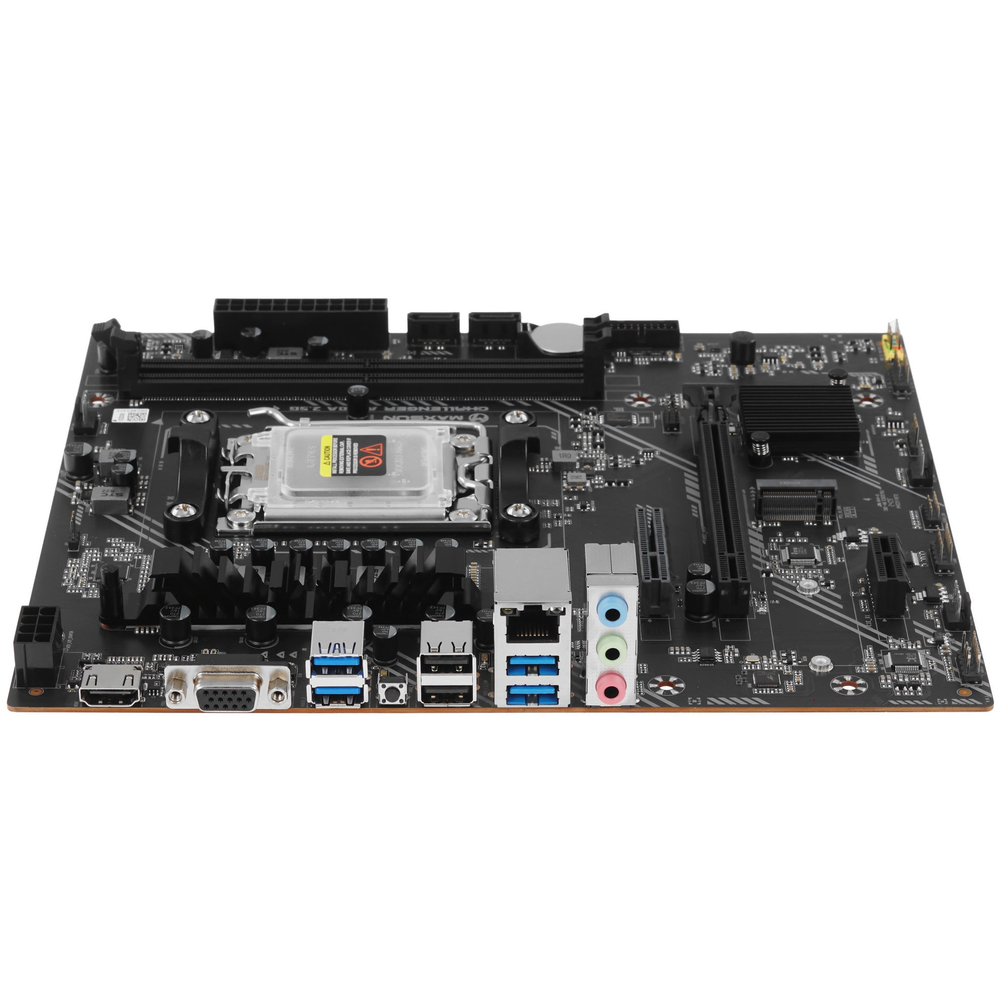 Материнская плата Maxsun Challenger A620A 2.5G, AM5, AMD A620, 2xDDR5, 2xSATA, 1xM.2, 1xPCI-E 4.0 x1