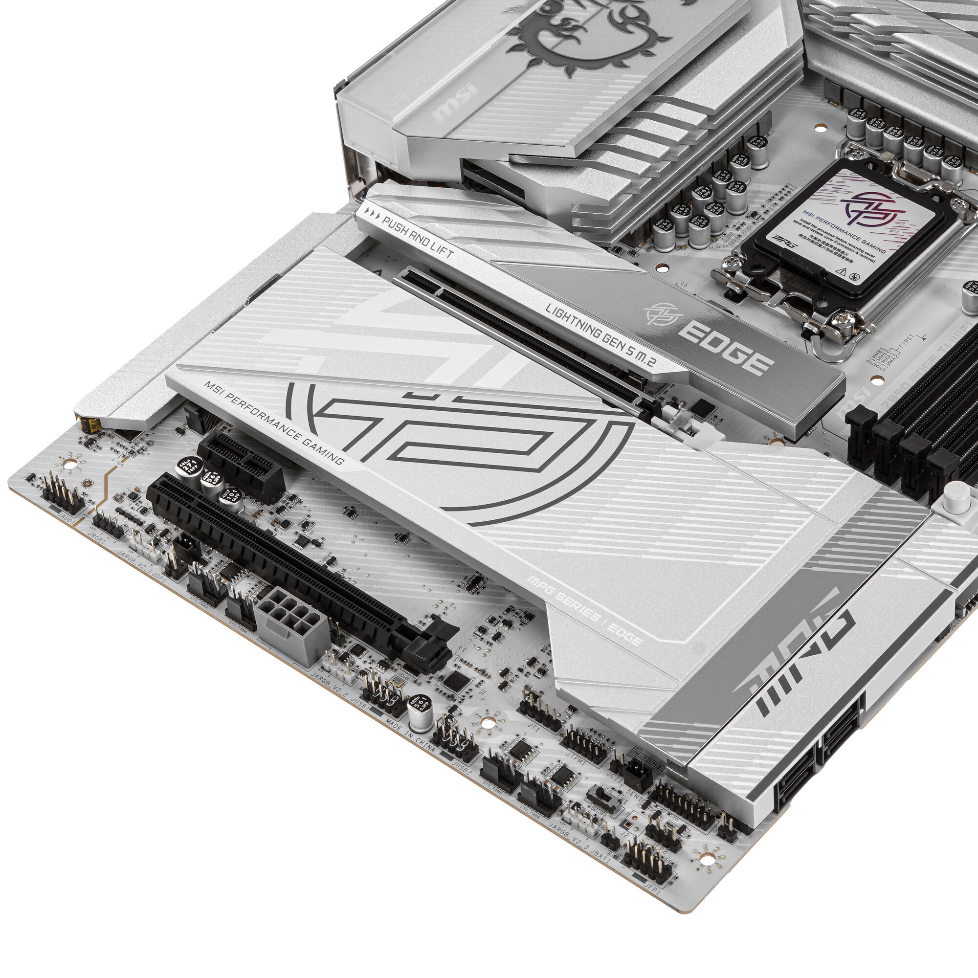 Материнская плата MSI MPG Z890 EDGE TI WIFI, LGA 1851, Intel Z890, 4xDDR5, 4xSATA, 5xM.2, 1xPCIe 5.0