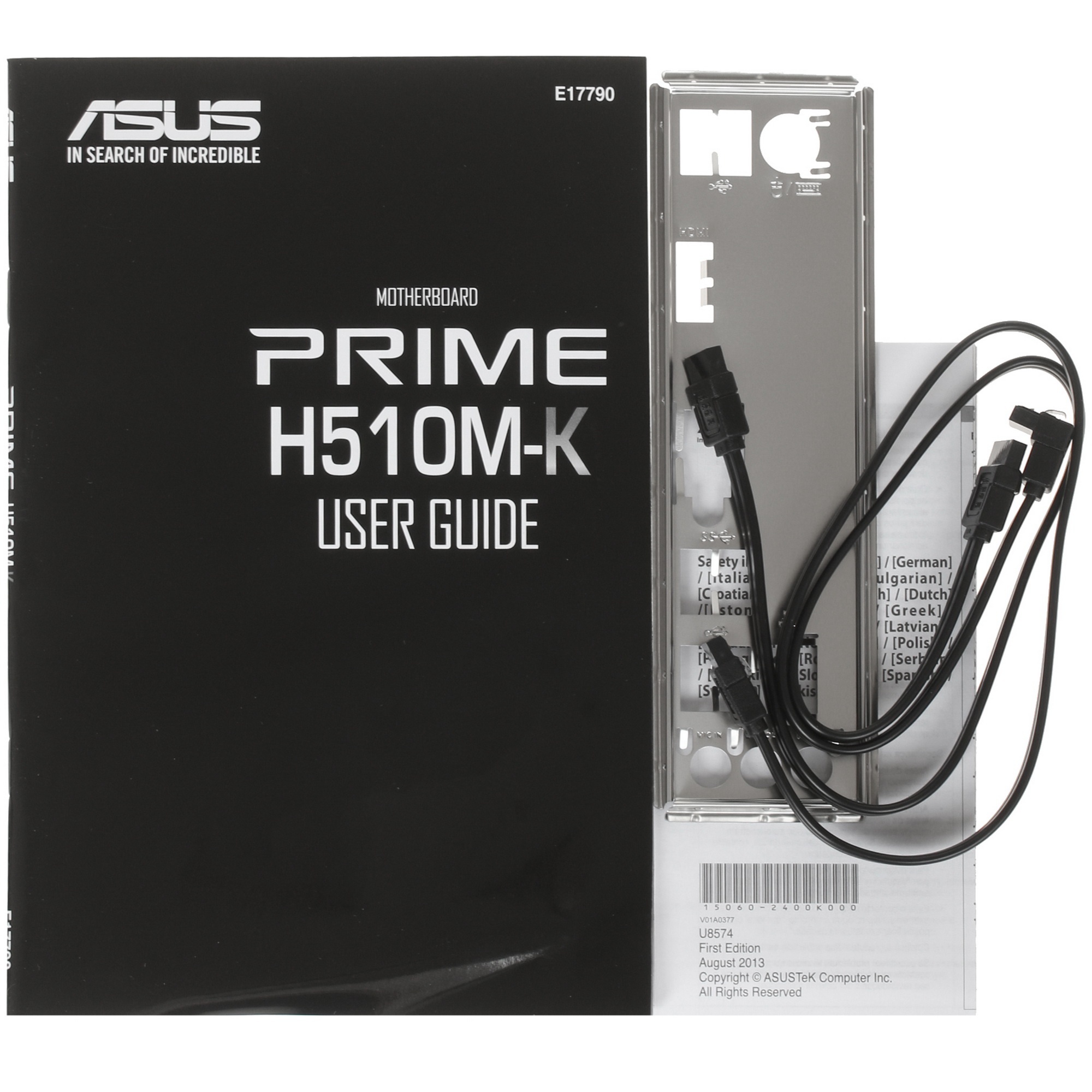 Материнская плата ASUS PRIME H510M-K, LGA 1200, Intel H510, 2xDDR4, 4xSATA, 1xM.2, 1xPCIe 4.0 x16, 1