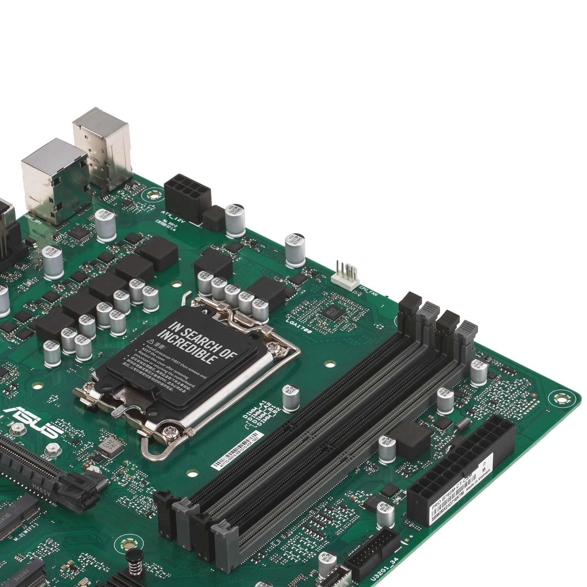 Материнская плата ASUS PRO B760M-CT-CSM, LGA1700, B760, 4*DDR5, VGA+HDMI+2xDP, 4xSATA3 + RAID, 2xM2,