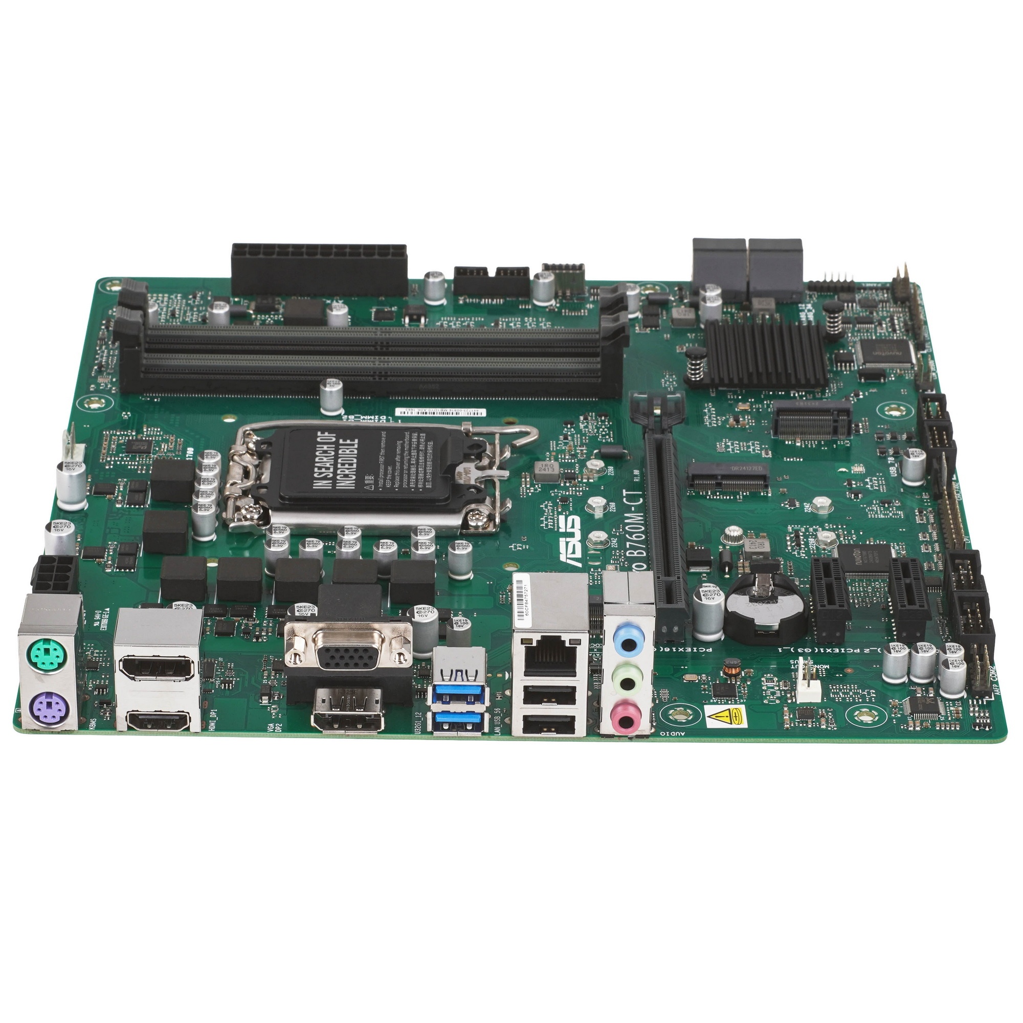 Материнская плата ASUS PRO B760M-CT-CSM, LGA1700, B760, 4*DDR5, VGA+HDMI+2xDP, 4xSATA3 + RAID, 2xM2,