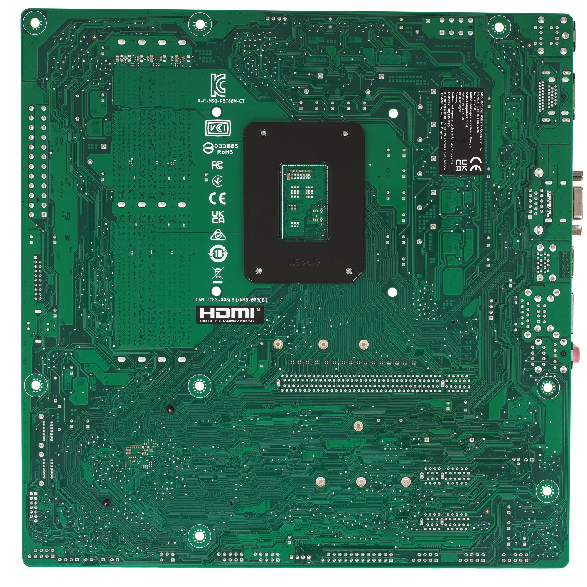 Материнская плата ASUS PRO B760M-CT-CSM, LGA1700, B760, 4*DDR5, VGA+HDMI+2xDP, 4xSATA3 + RAID, 2xM2,