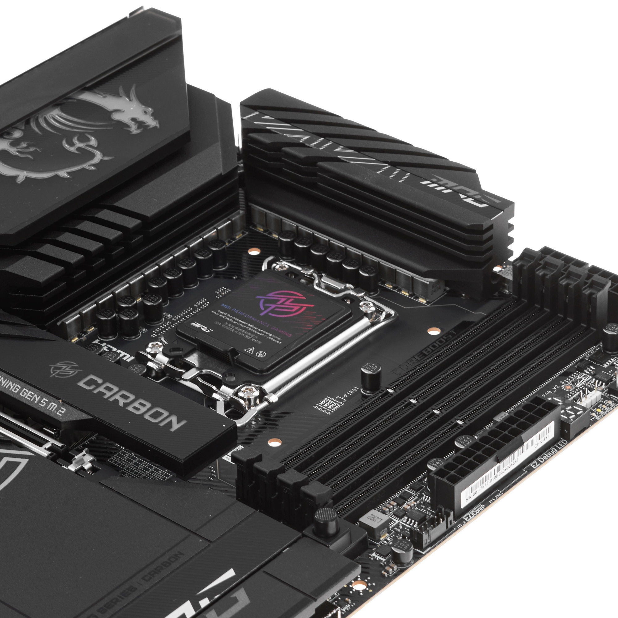 Материнская плата MSI MPG Z890 CARBON WIFI, LGA 1851, Intel Z890, 4xDDR5, 4xSATA, 5xM.2, 1xPCI-E 5.0