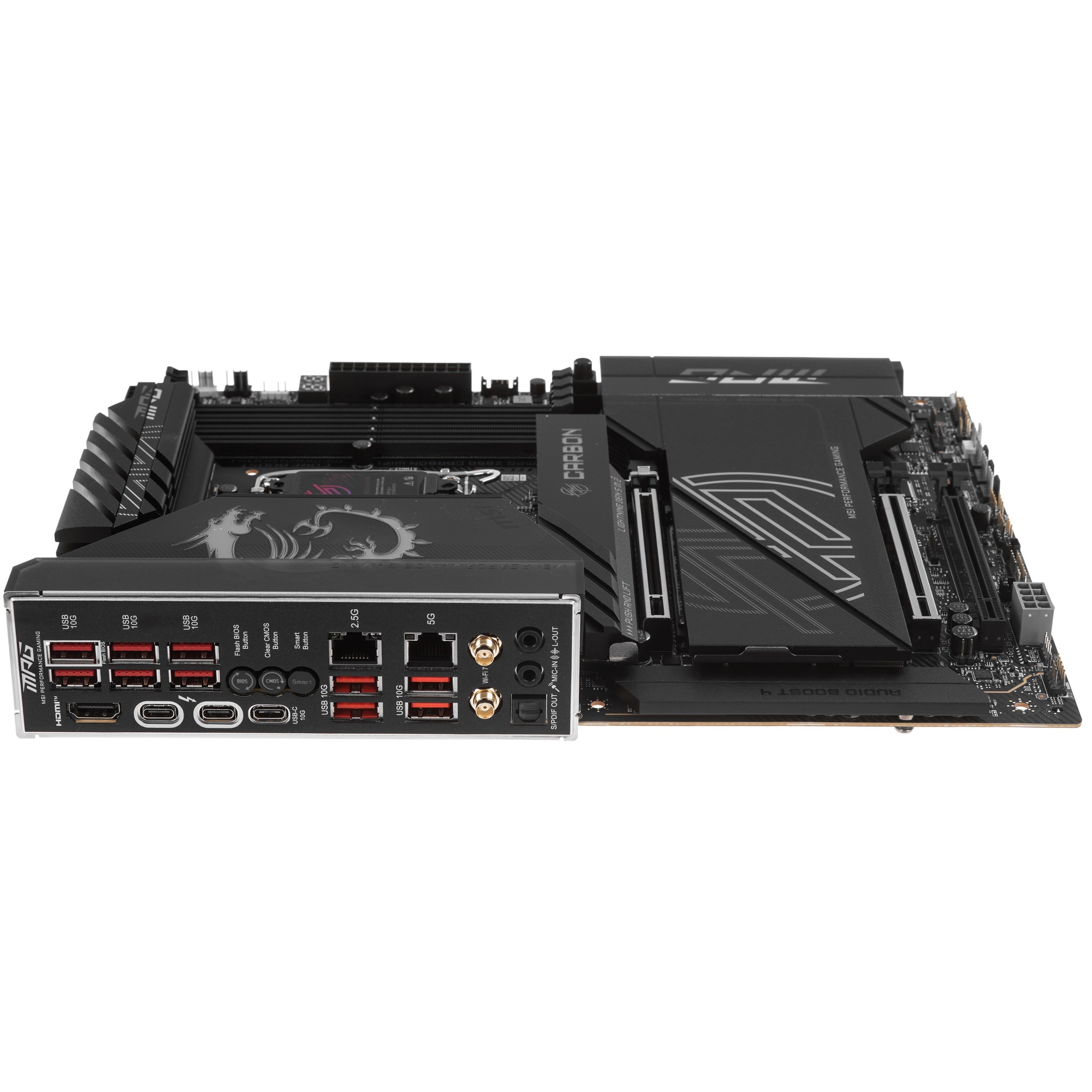Материнская плата MSI MPG Z890 CARBON WIFI, LGA 1851, Intel Z890, 4xDDR5, 4xSATA, 5xM.2, 1xPCI-E 5.0