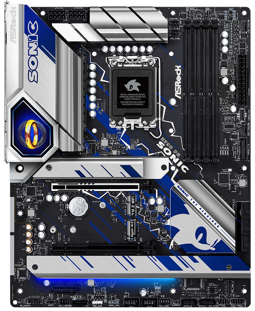 Материнская плата ASRock Z790 PG SONIC, LGA 1700, Intel Z790, 4xDDR5, 8xSATA, 5xM.2, 1xPCIe 5.0 x16,