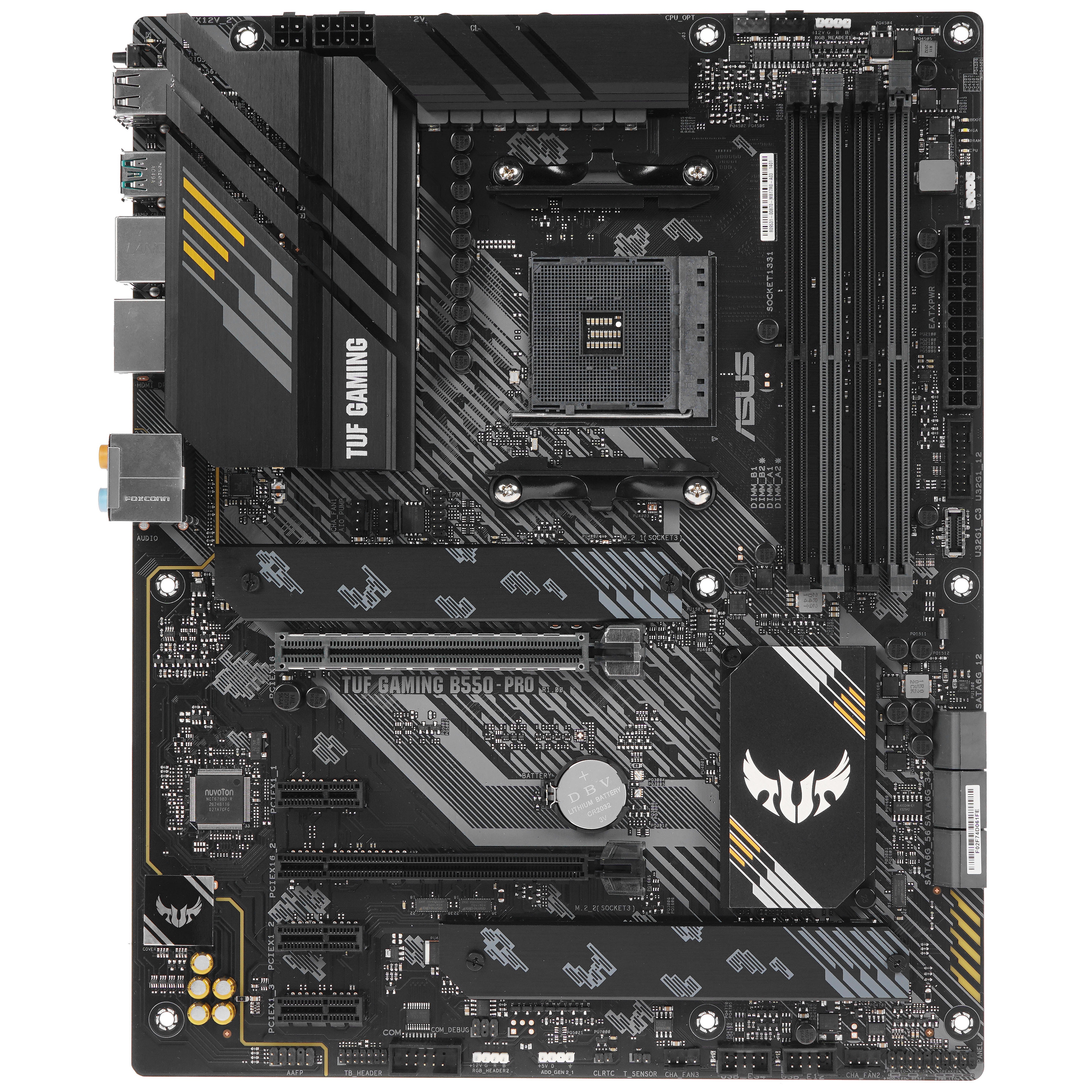 Материнская плата ASUS TUF GAMING B550-PRO, AM4, AMD B550, 4xDDR4, 6xSATA, 2xM.2, 1xPCIe 4.0 x16, 1x