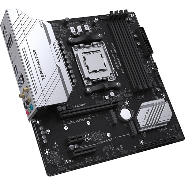 Материнская плата MAXSUN MS-Terminator B850M WIFI, AM5, B850, 4*DDR5, 4*SATA 3.0, 2*M.2, USB 3.2, US