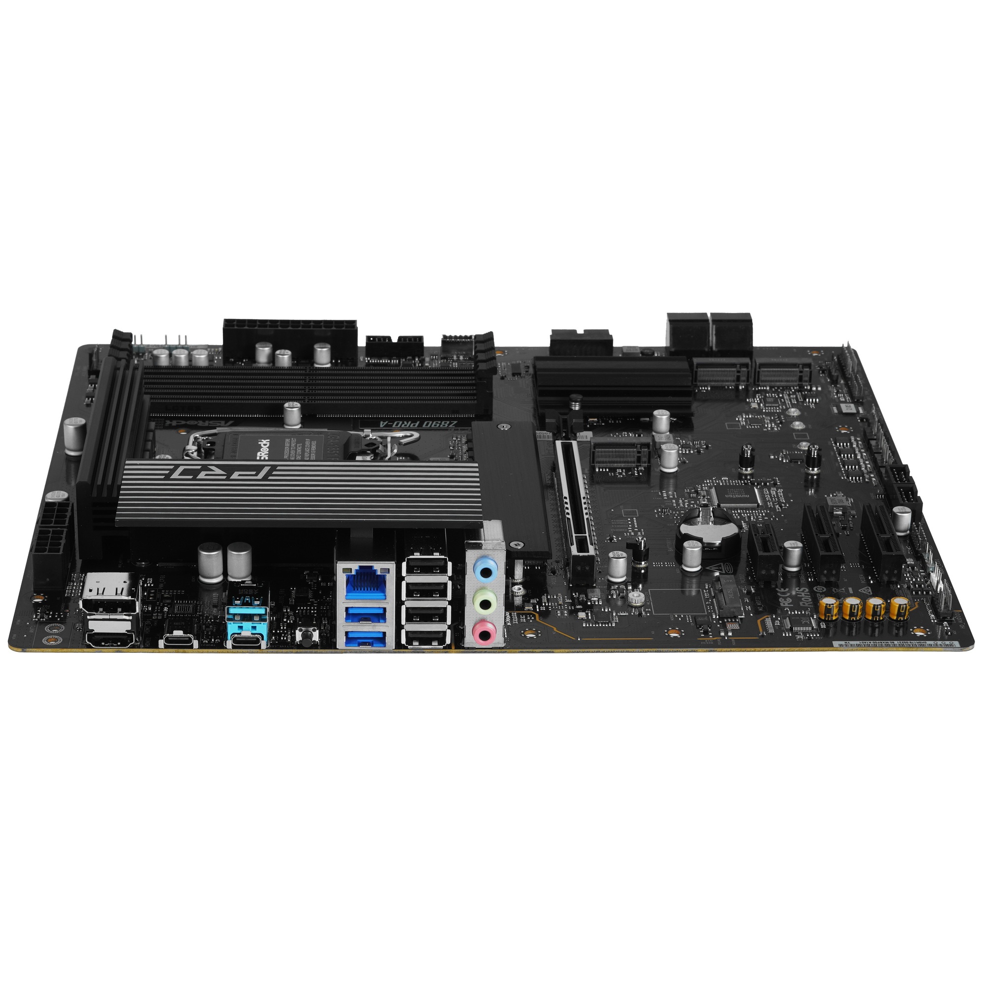 Материнская плата ASRock Z890 Pro-A WiFi, LGA 1851, Intel Z890, 4xDDR5, 4xSATA, 4xM.2, 1xPCIe 5.0 x1
